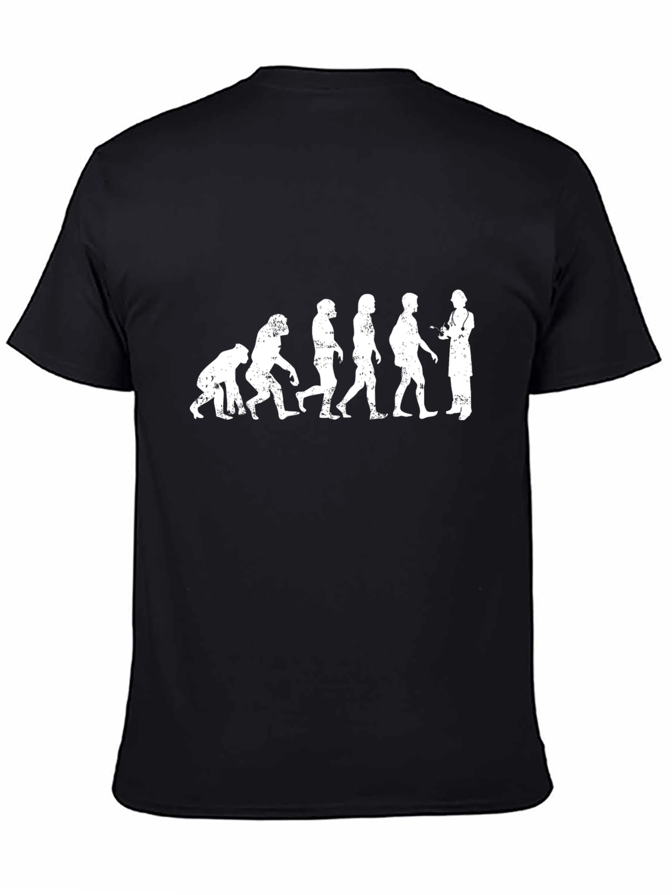 Black Evolution of Doctor Graphic Tee - Black view 4