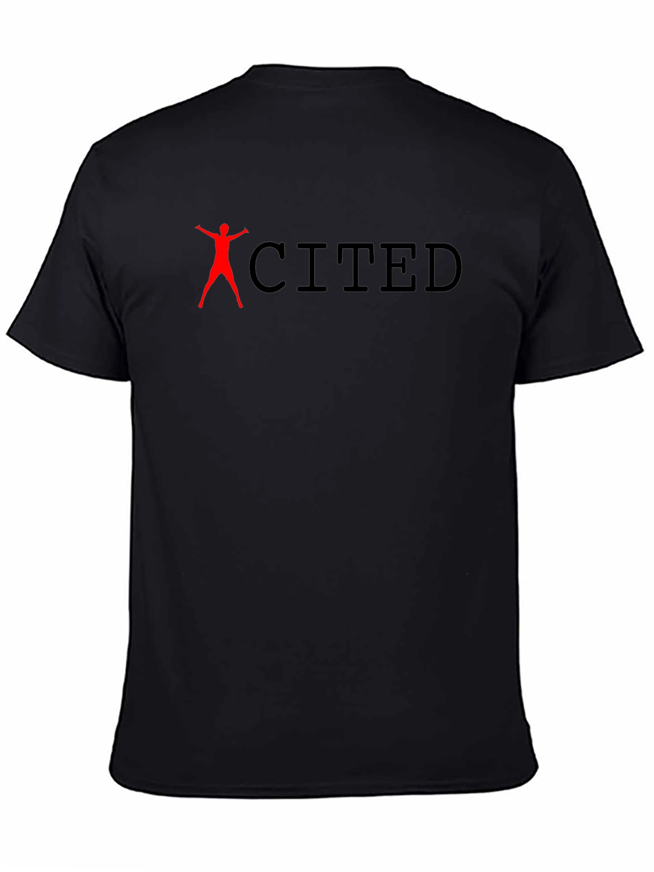 Black Excited Black T-Shirt view 4