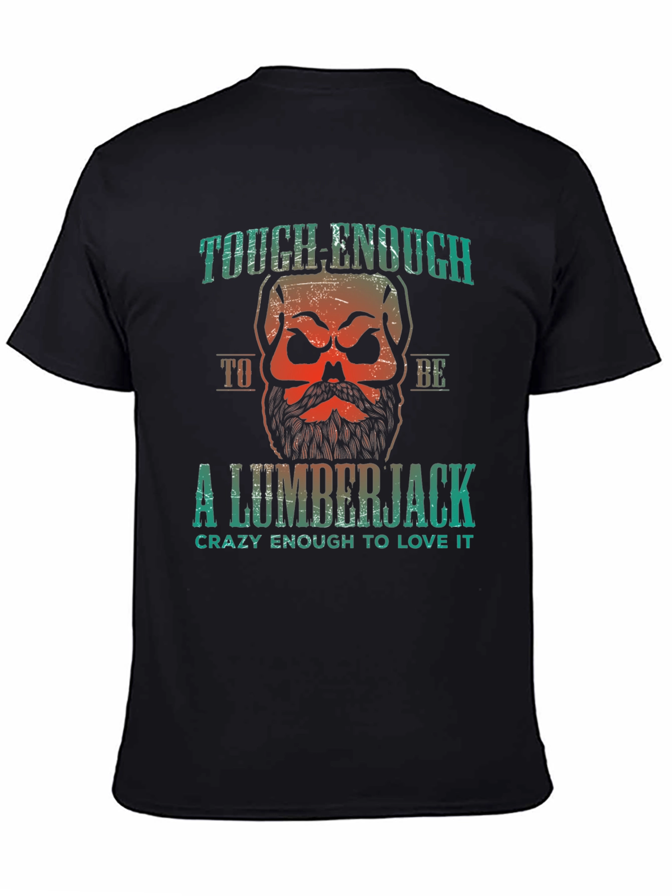 Black Tough Enough Lumberjack Graphic Tee view 4