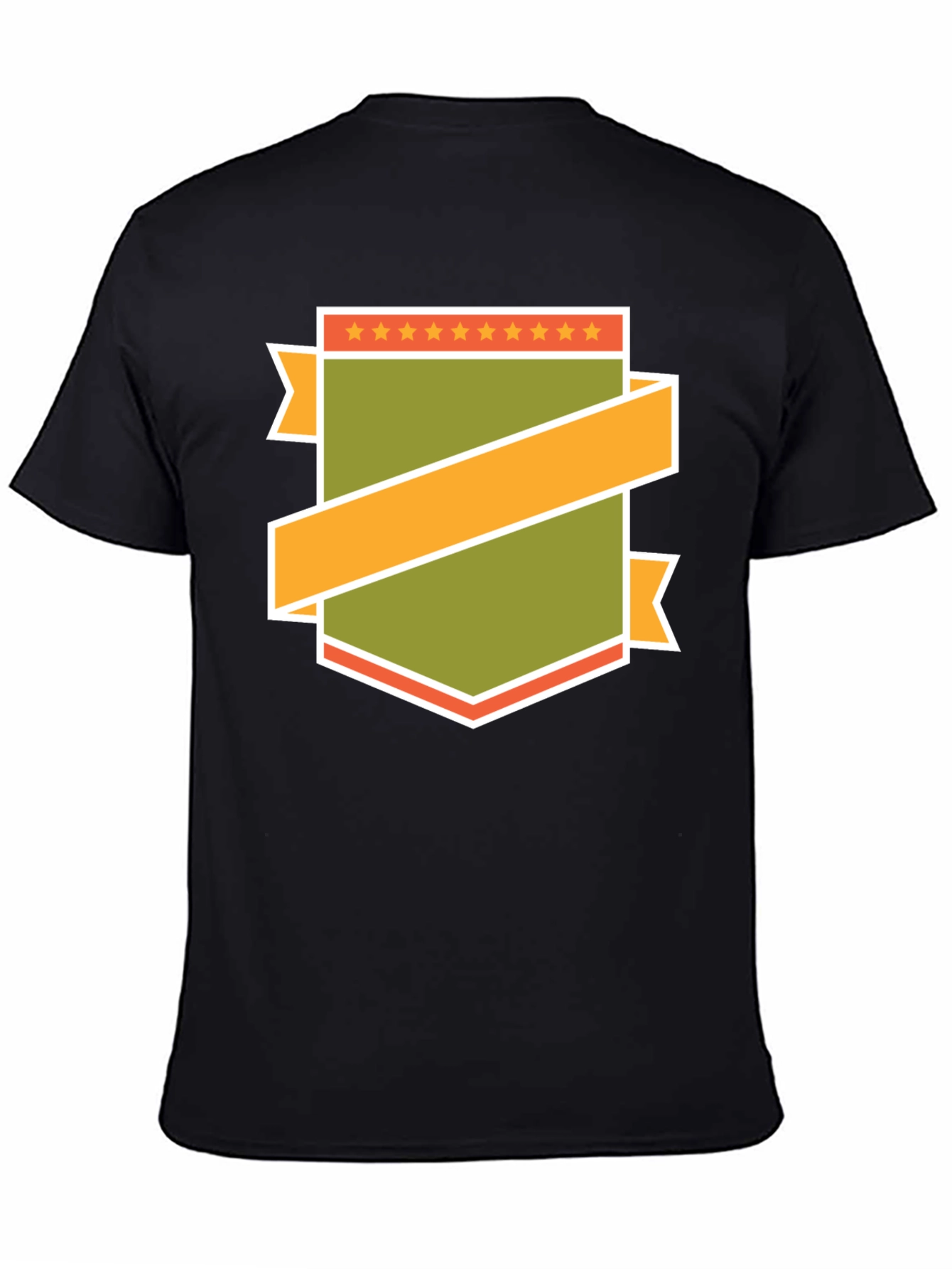 Black Retro Badge Graphic T-Shirt view 4