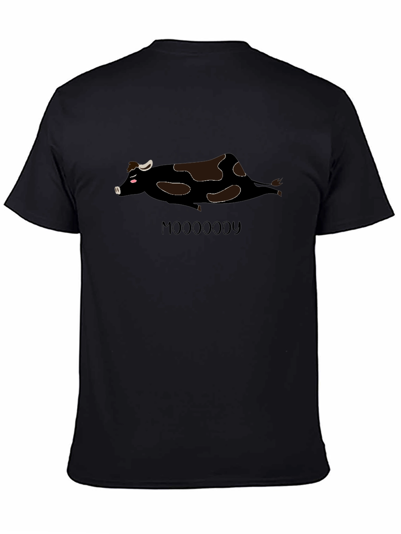 Black Mooooody Cow T-Shirt - Relaxed Fit view 4