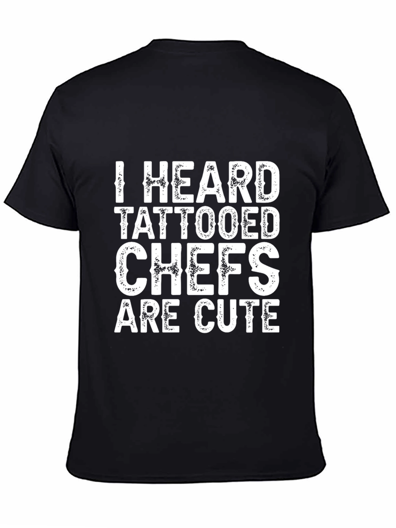 Black Tattooed Chef T-Shirt - I Heard They're Cute! view 4