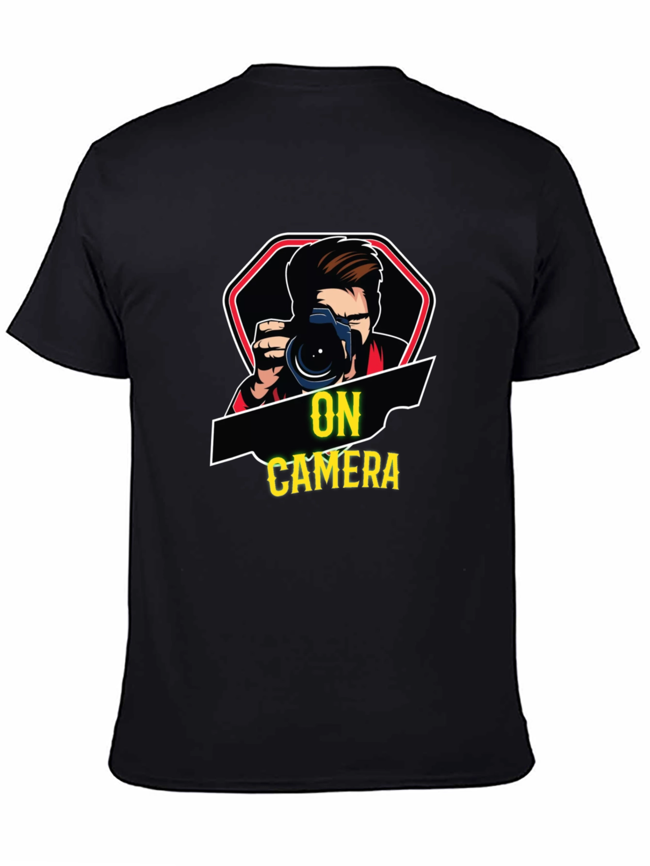 Black On Camera Black T-Shirt view 4