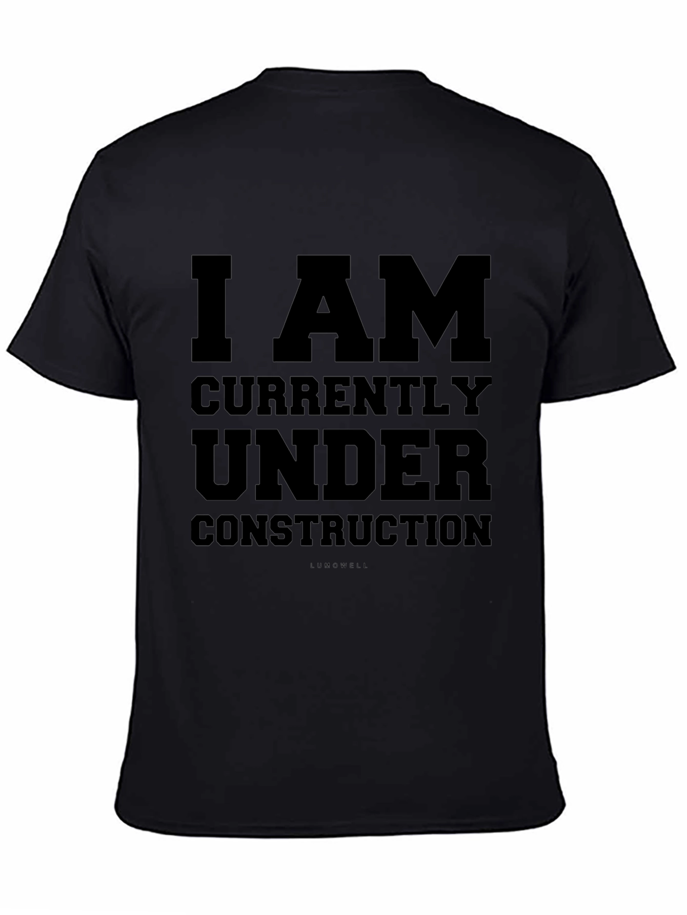 Black I AM Under Construction Graphic Tee view 4