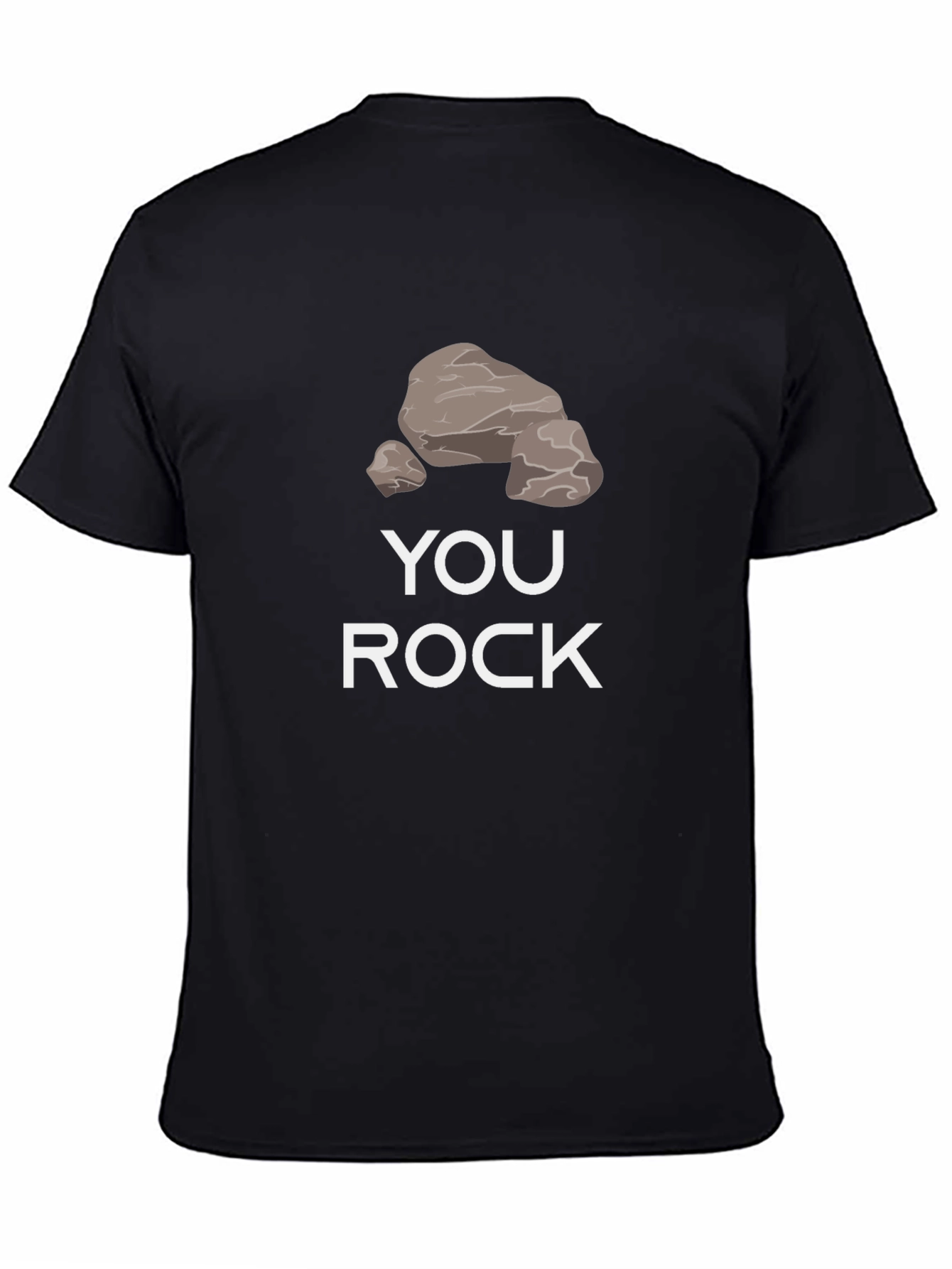 Black You Rock T-Shirt - Graphic Tee view 4