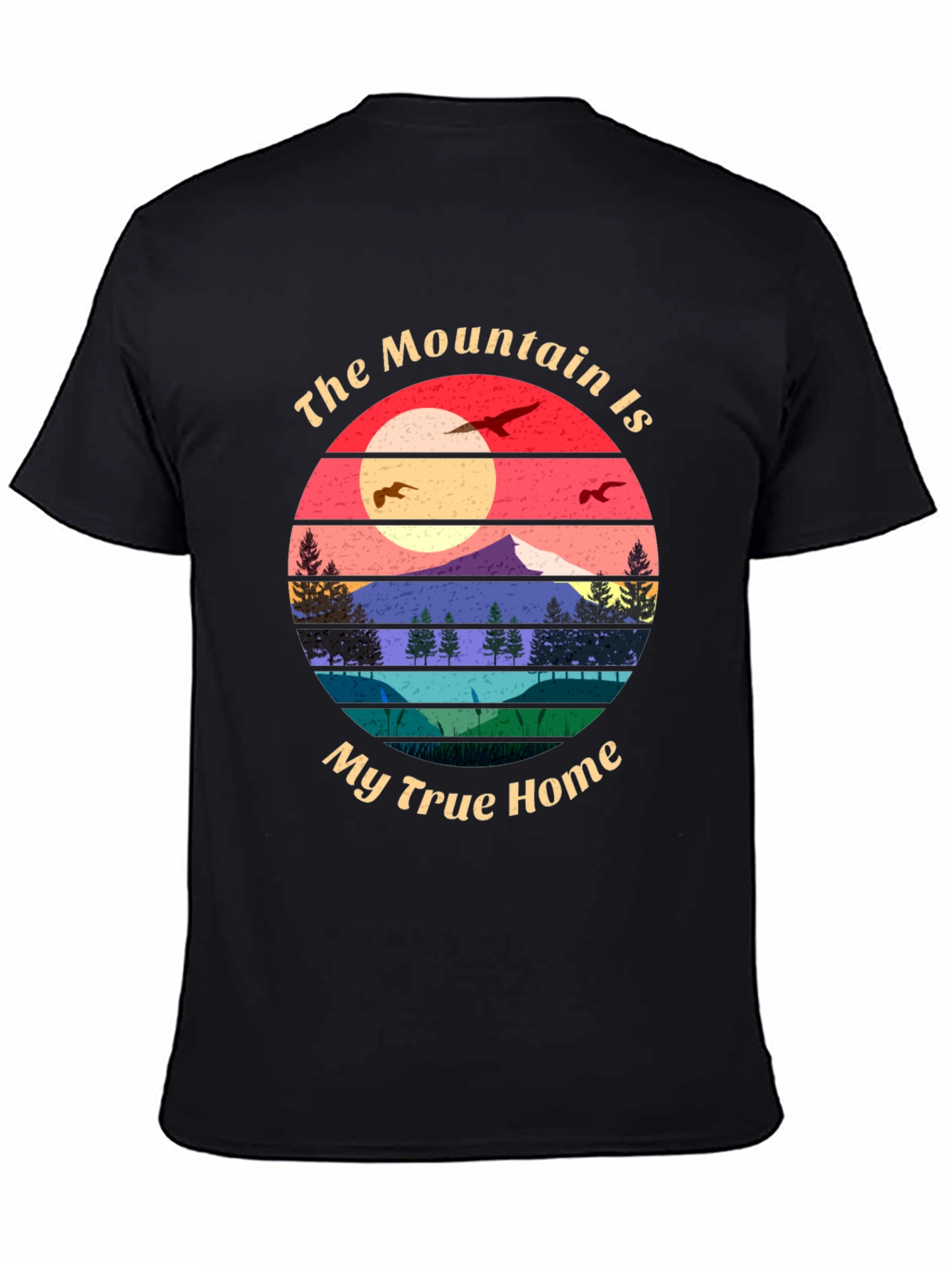 Black Mountain Home T-Shirt - Nature Lover Tee view 4