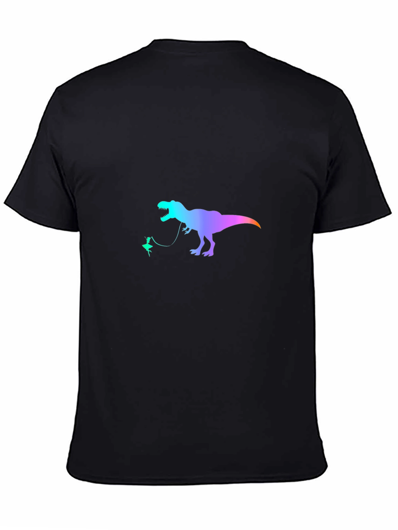 Black Dino Dancer Tee - Fun & Quirky T-Shirt view 4
