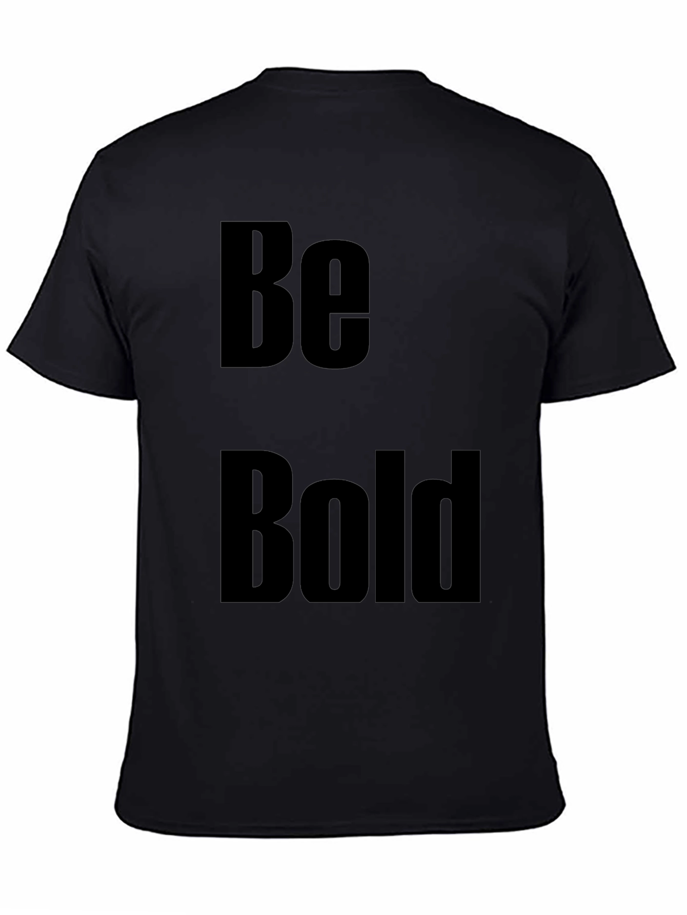 Black Be Bold Graphic Tee - Black view 4