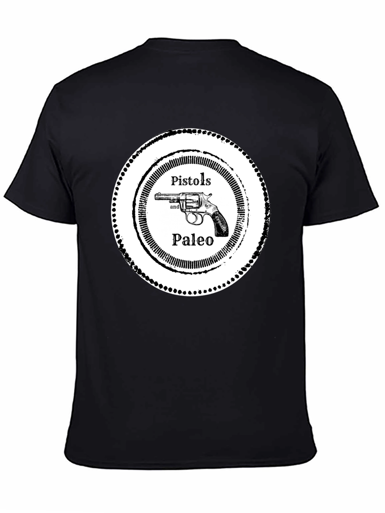 Pistols and Paleo Graphic Tee - Black - 4