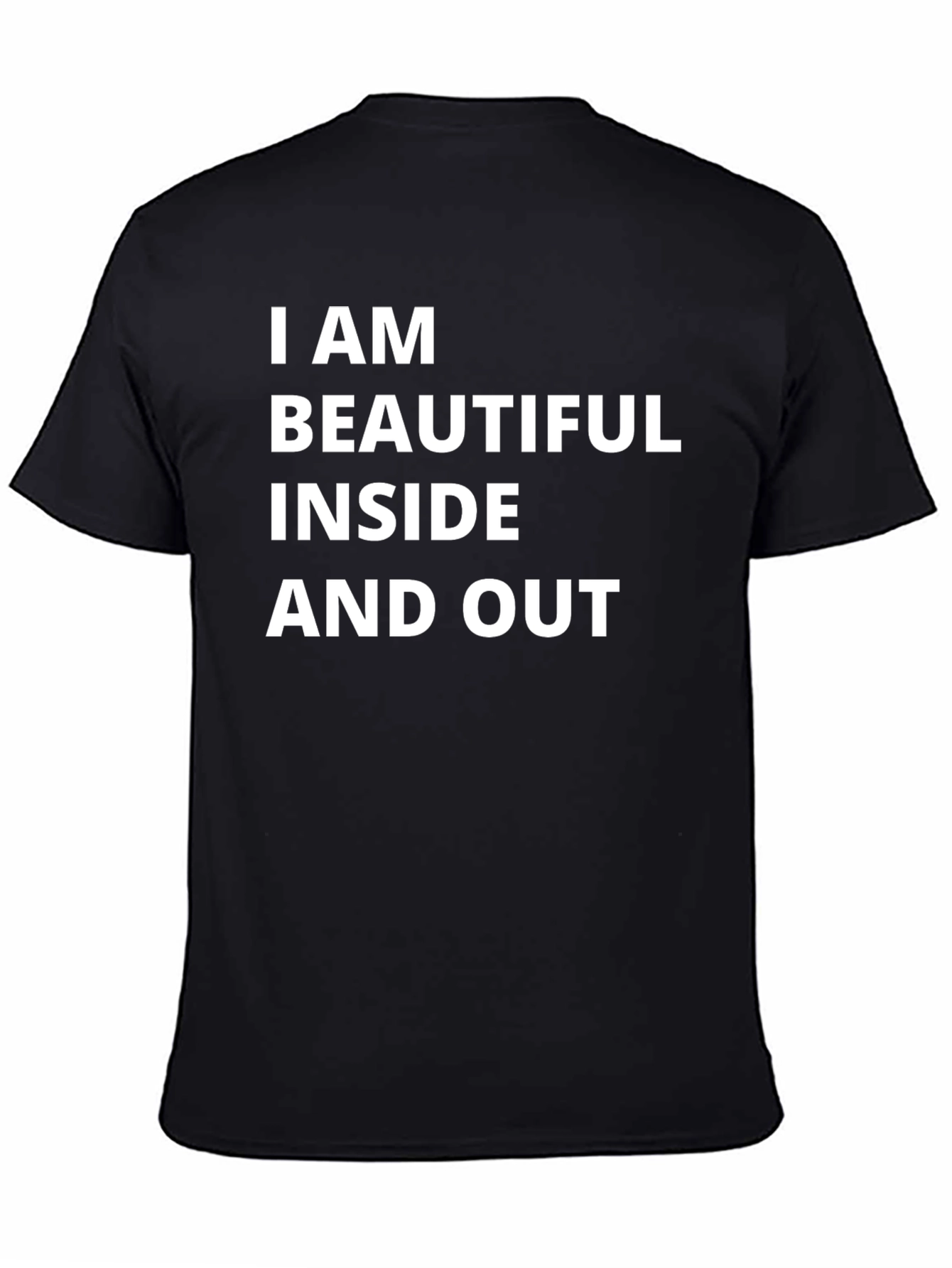 Black I Am Beautiful Inside and Out Tee view 4