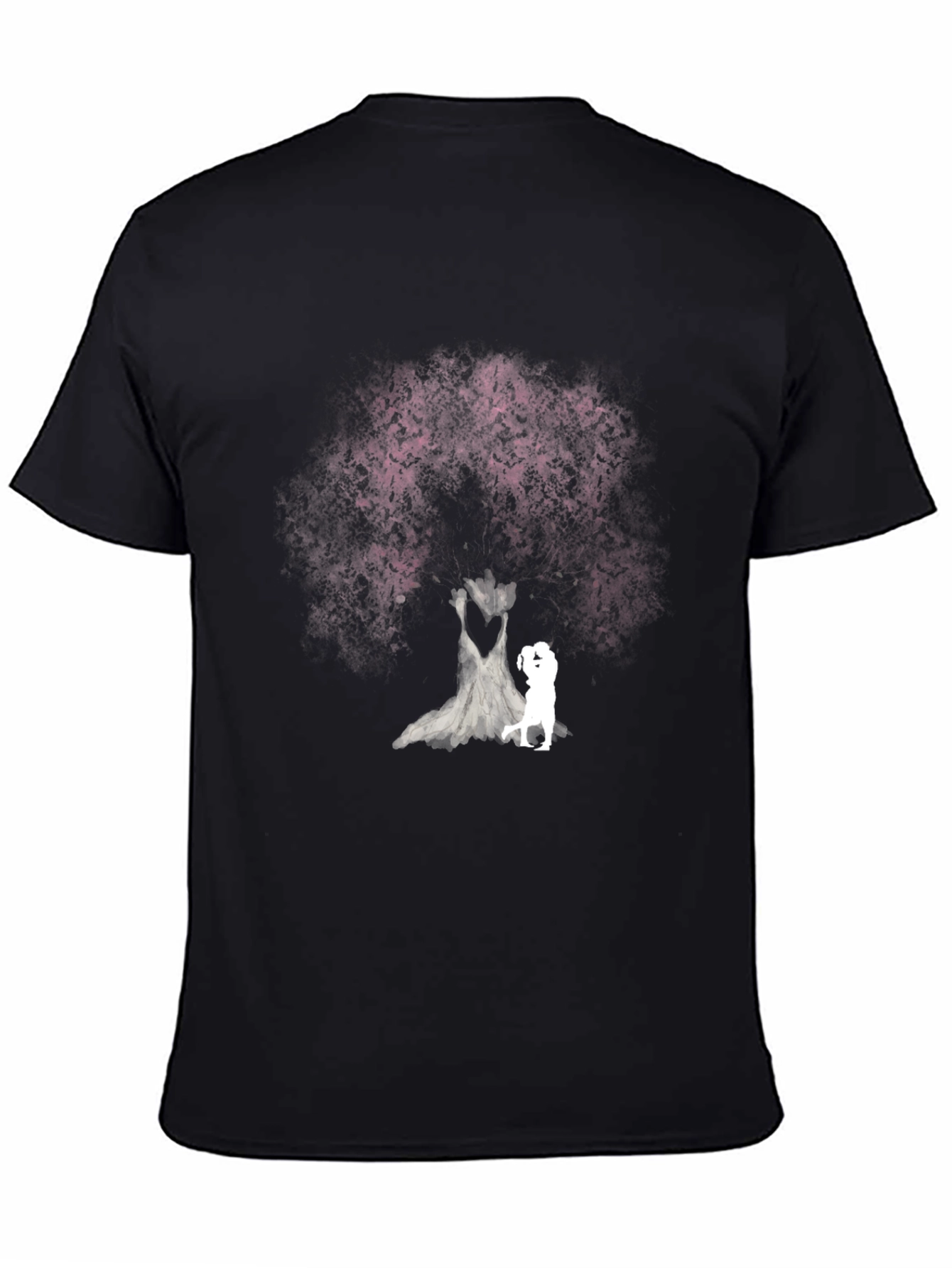 Black Romantic Tree T-Shirt - Soft Cotton Blend view 4