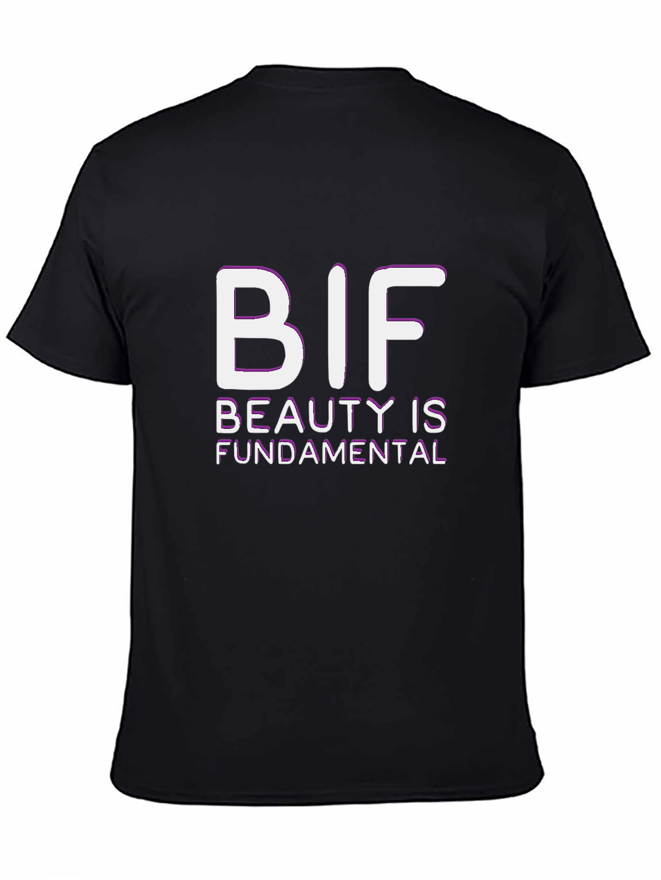 Black BIF Beauty is Fundamental Black T-Shirt view 4