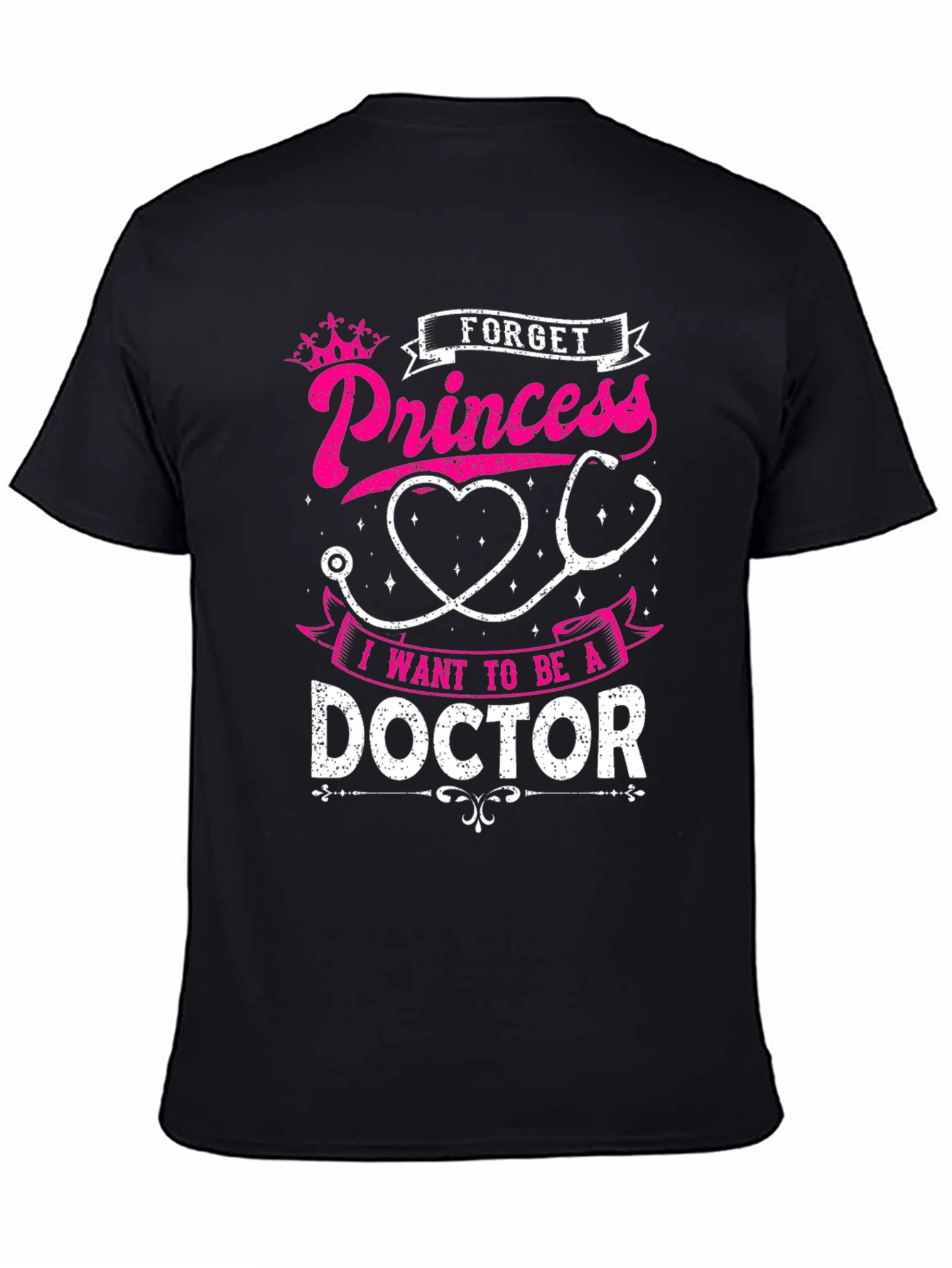 Future Doctor T-Shirt - Forget Princess, Be a Doctor Tee - 4