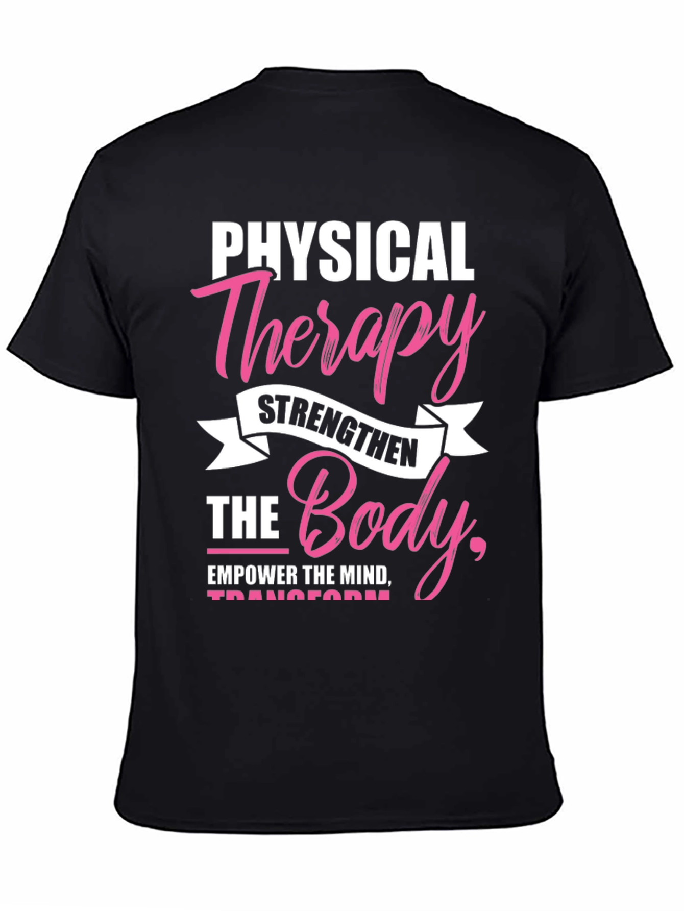 Black Physical Therapy Body & Mind Graphic Tee view 4