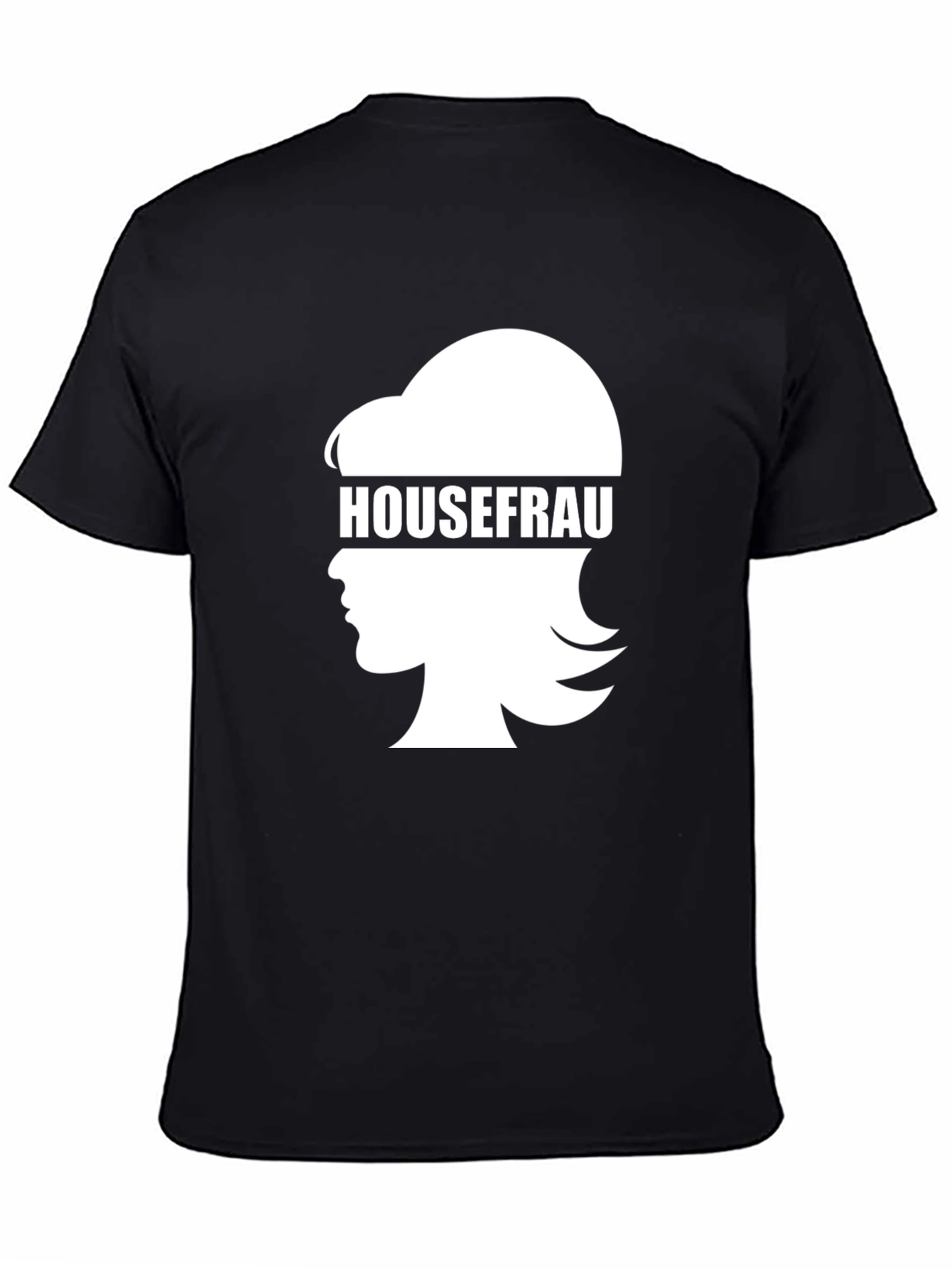 Black Housefrau Graphic T-Shirt - Funny Novelty Tee view 4