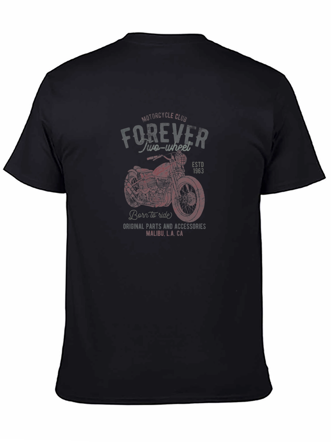 Forever Two-Wheel Motorcycle Club Graphic Tee - 4