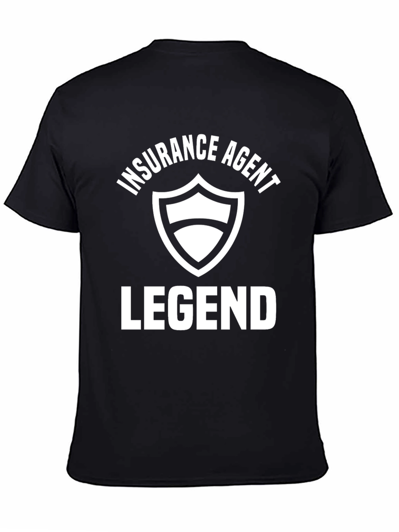 Black Insurance Agent Legend Black Graphic Tee view 4