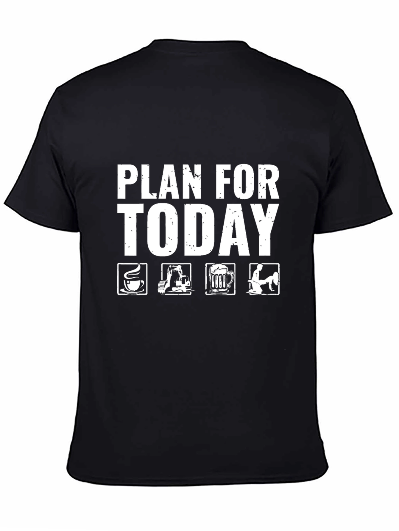 Black Plan For Today T-Shirt - Coffee, Dig, Beer, Repeat! view 4