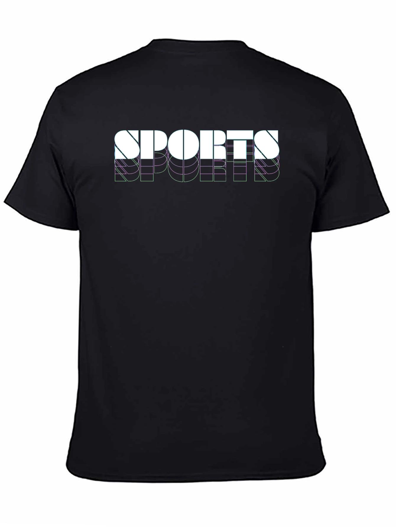 Sports Graphic Black T-Shirt - 4