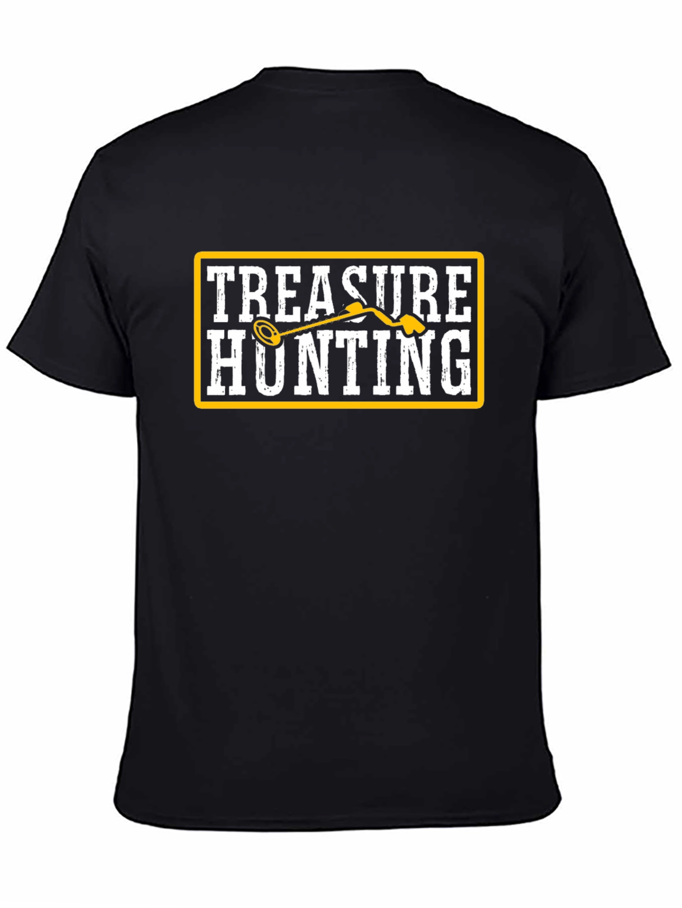 Black Treasure Hunting Black T-Shirt view 4