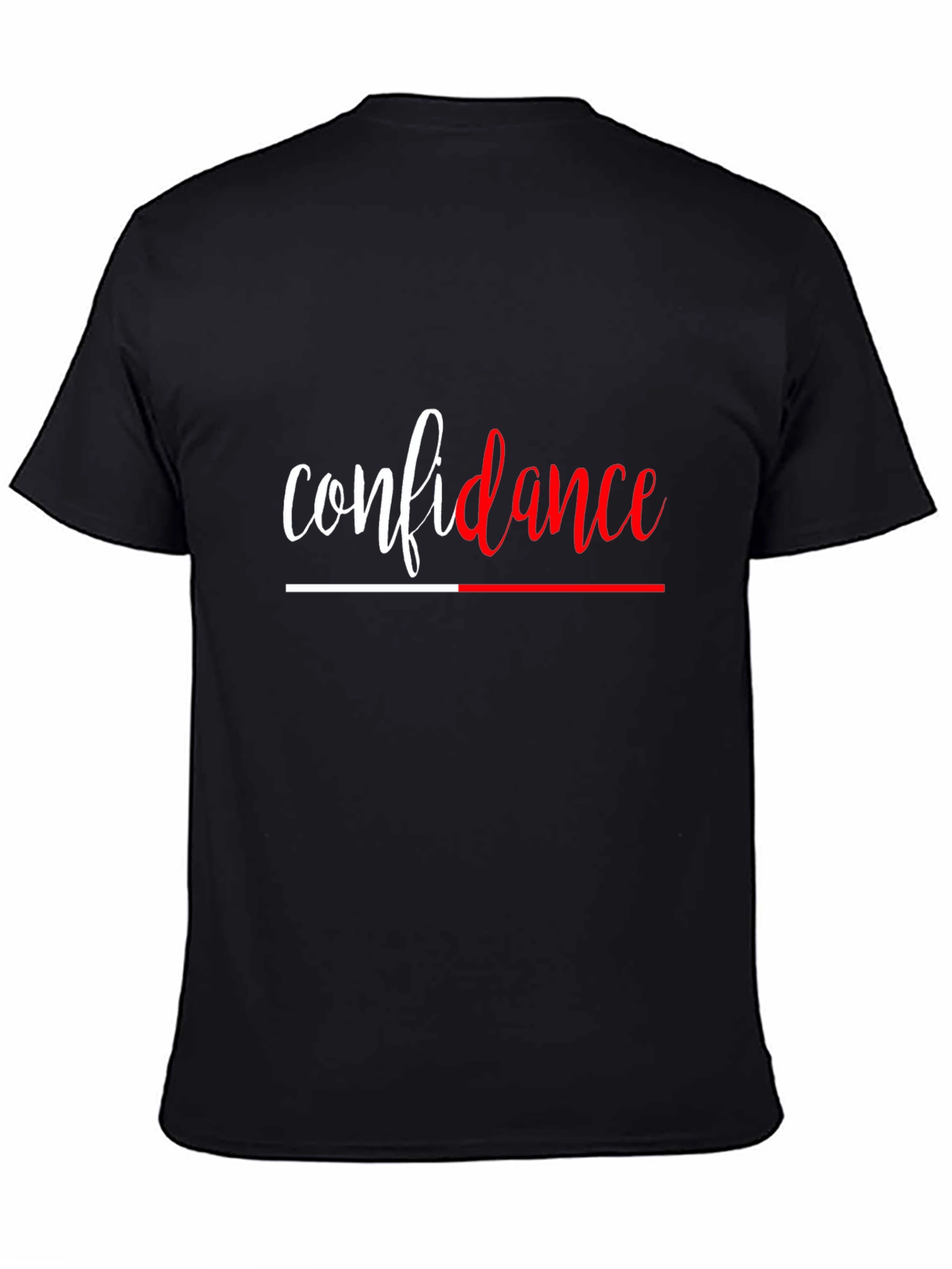 Black Confidence Tee - Stylish Black Graphic T-Shirt view 4