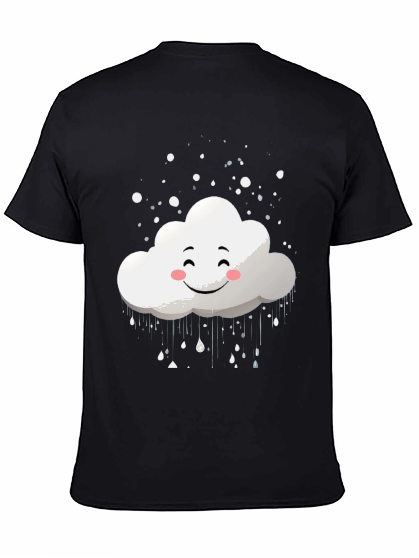 Black Cloud Graphic Tee - Happy Weather T-Shirt view 4