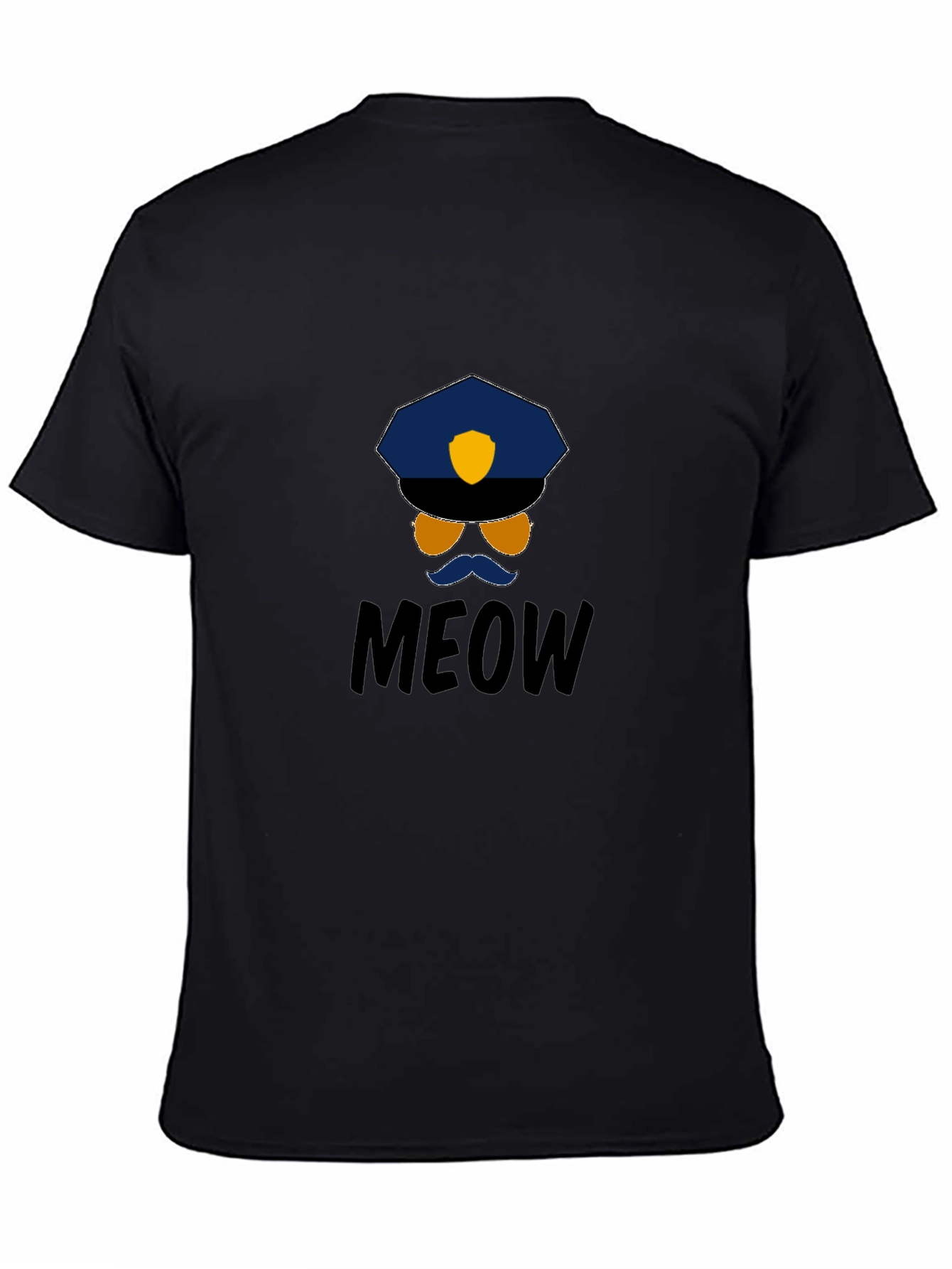 Meow Cop T-Shirt: Humorous Graphic Tee - 4