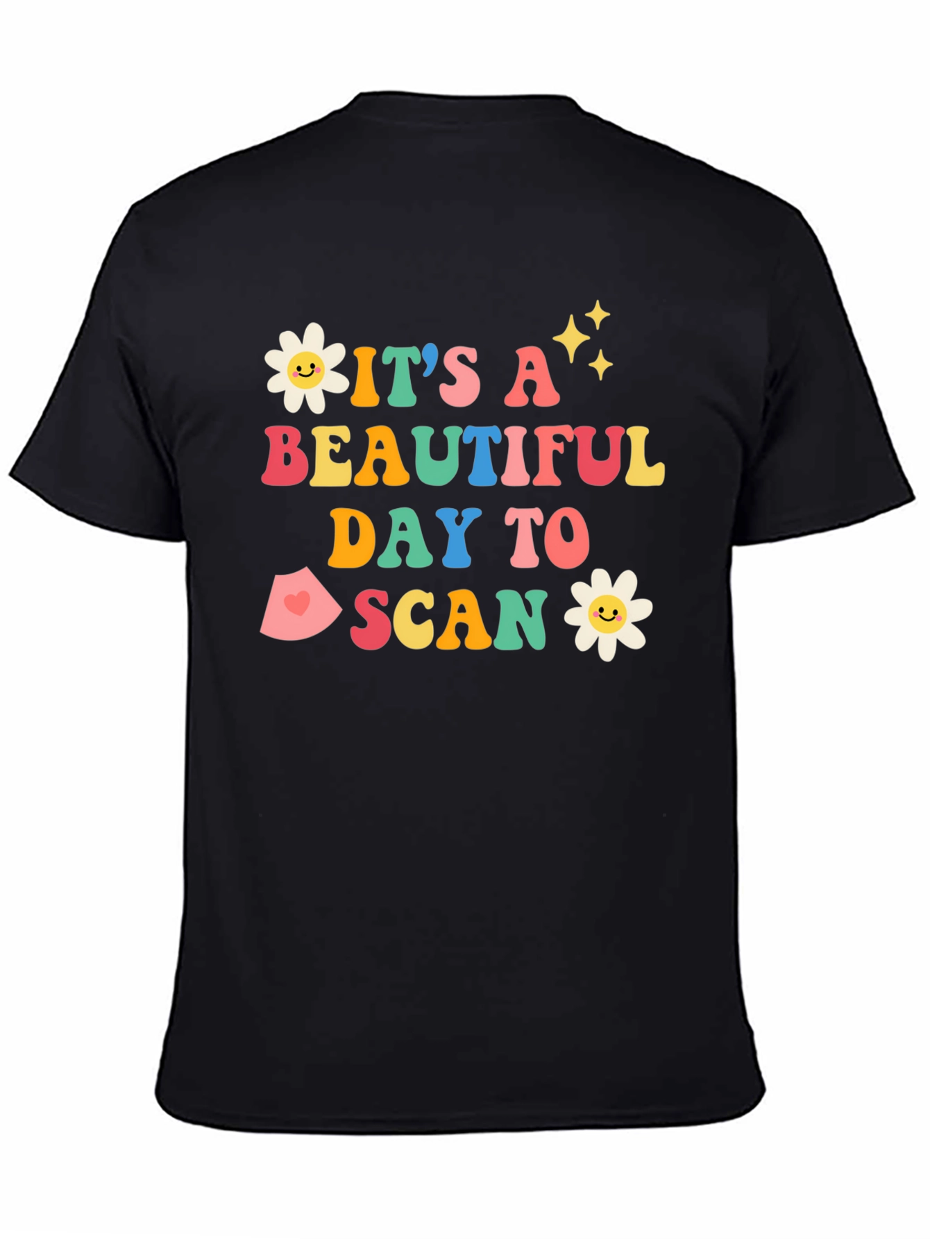 Black Retro Scan T-Shirt view 4