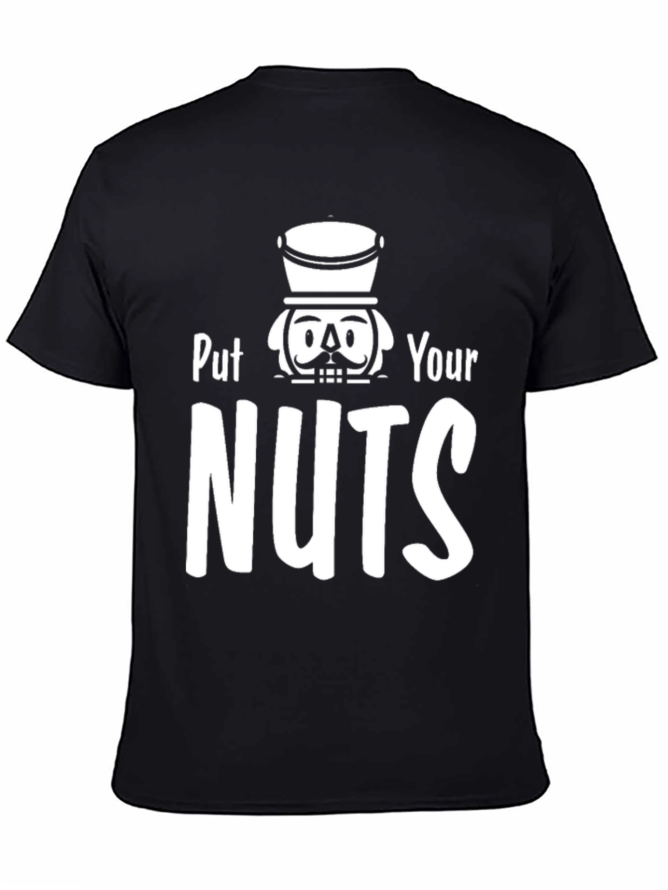 Black Nutcracker Humor Graphic T-Shirt - Put Your Nuts view 4