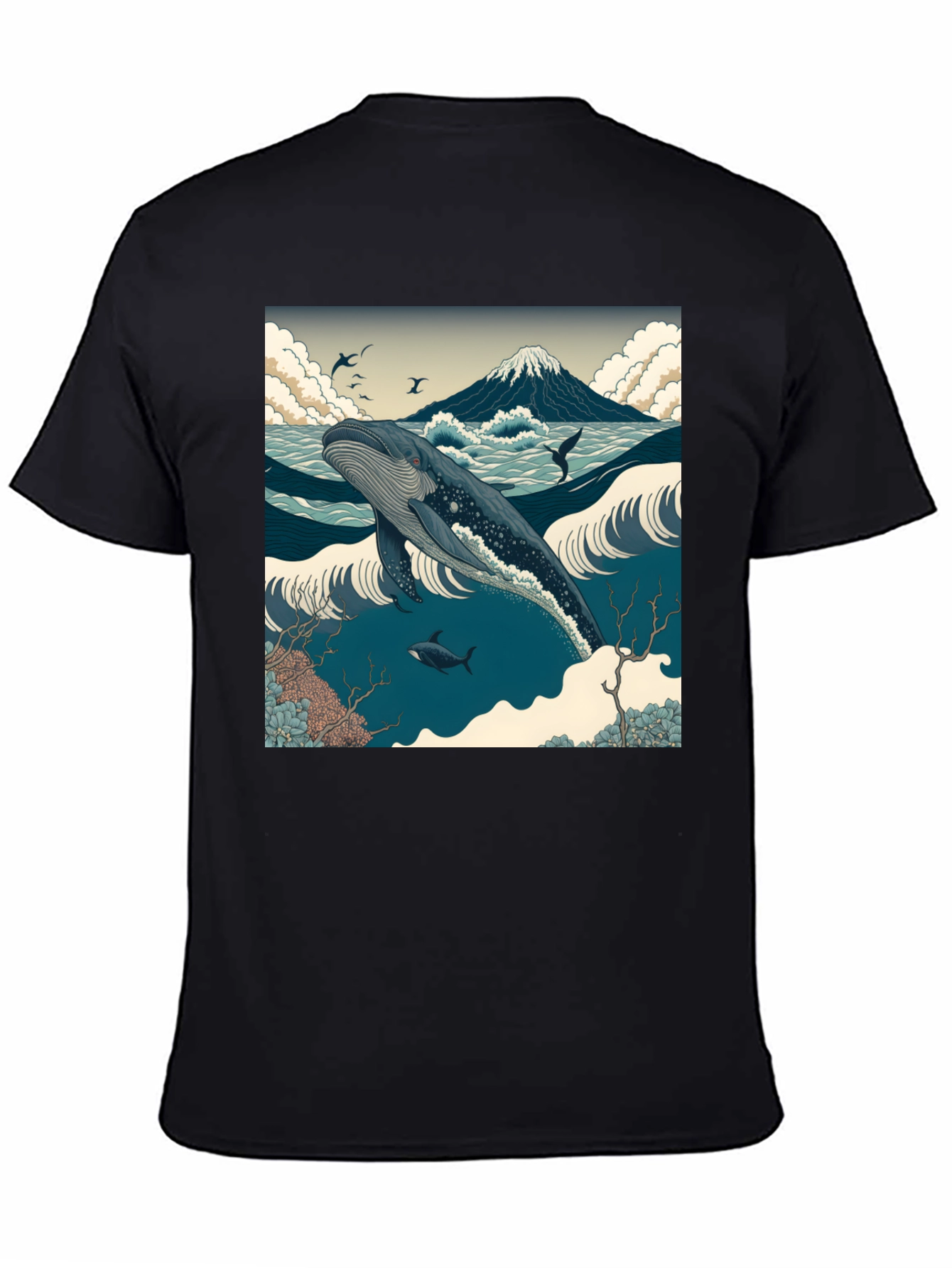 Whale Print T-Shirt - 4