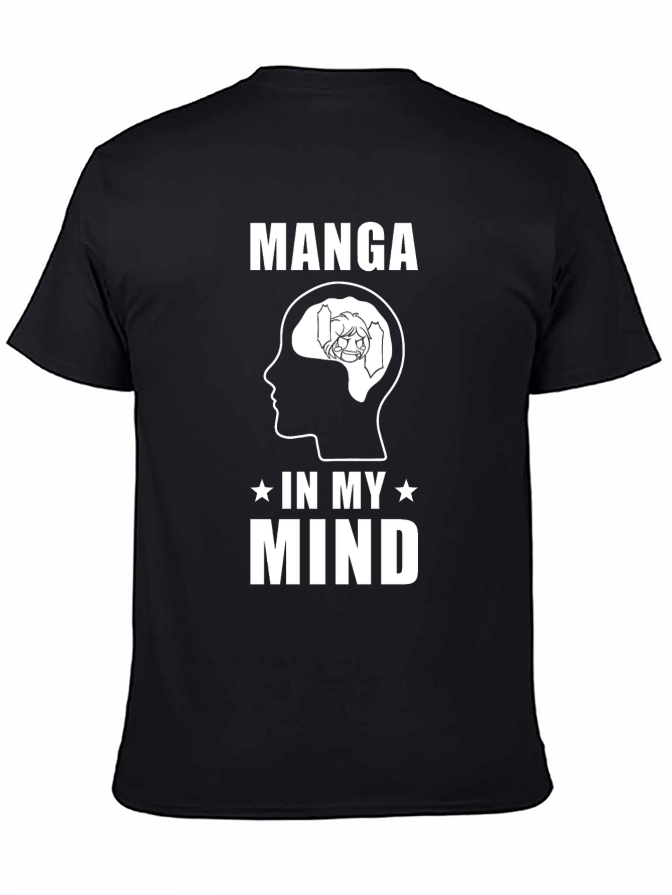Black Manga In My Mind Graphic T-Shirt view 4