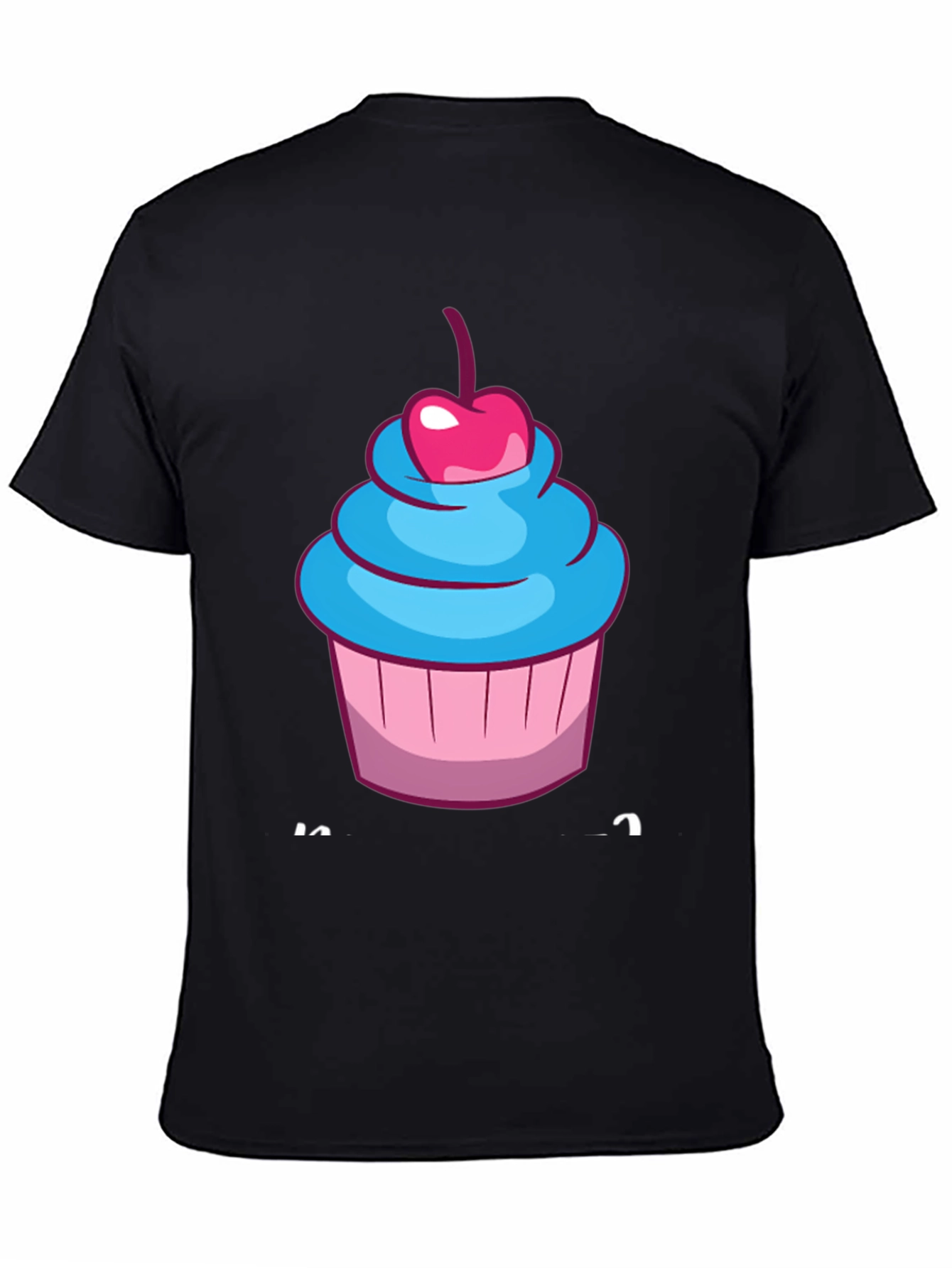 Black Cupcake Graphic T-Shirt - Sweet Tooth Fashion view 4