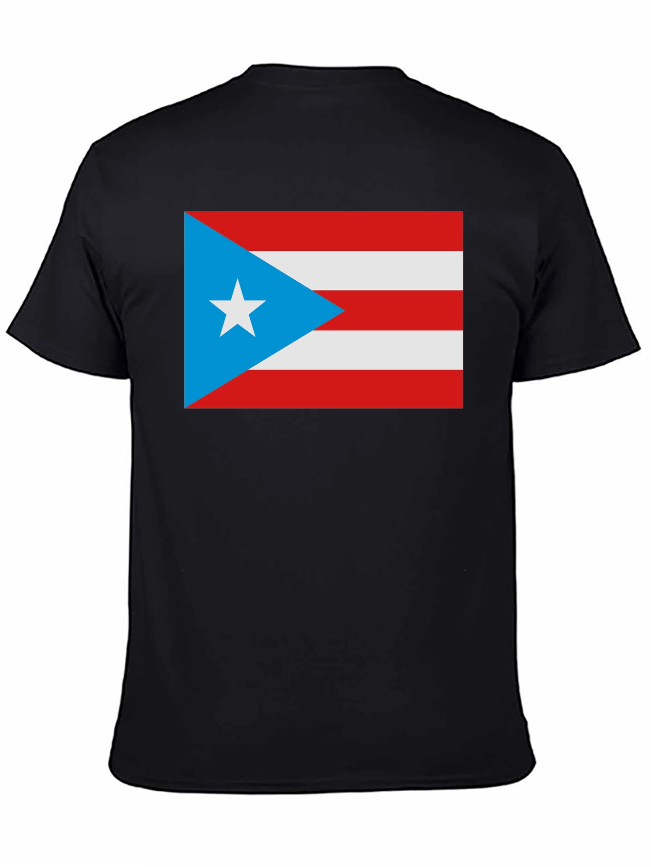 Black Puerto Rico Flag Graphic T-Shirt view 4
