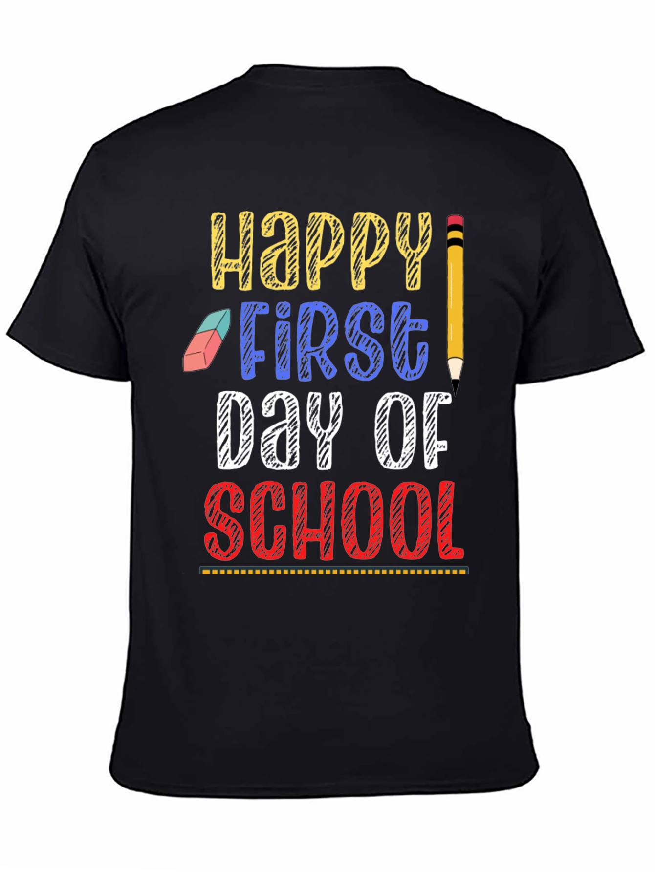 Happy First Day of School Graphic Tee - 4