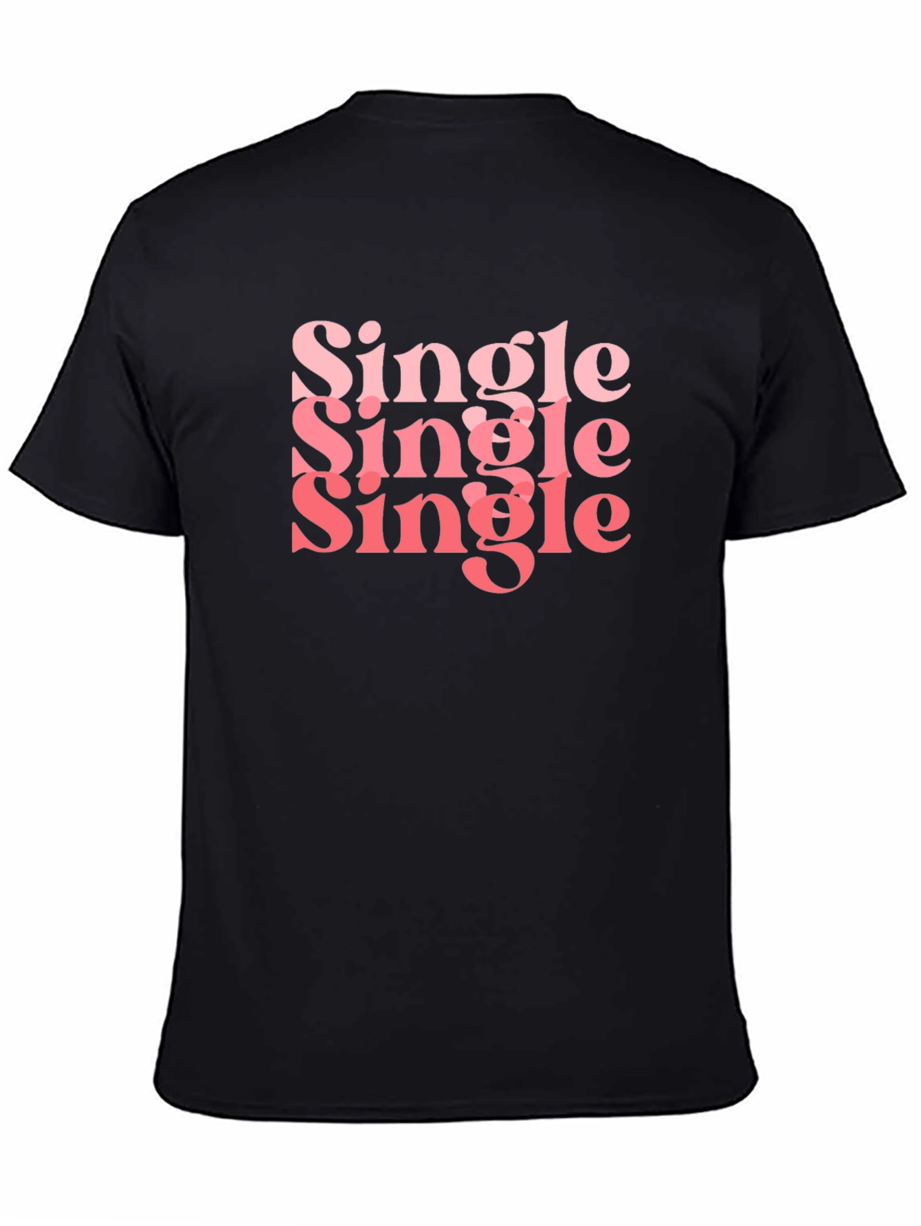 Black Single Graphic Tee view 4