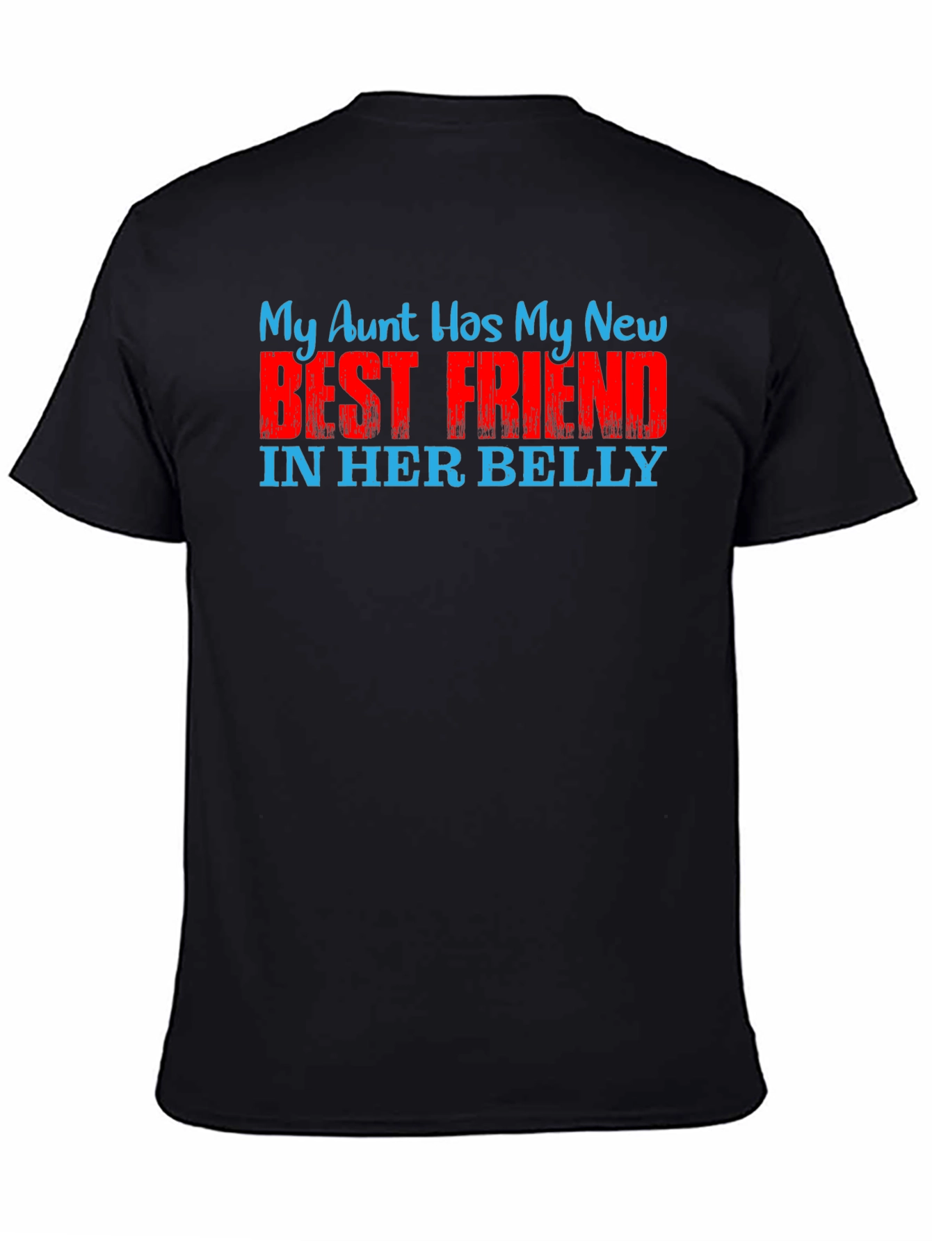 Black My Aunt Has My New Best Friend T-Shirt view 4