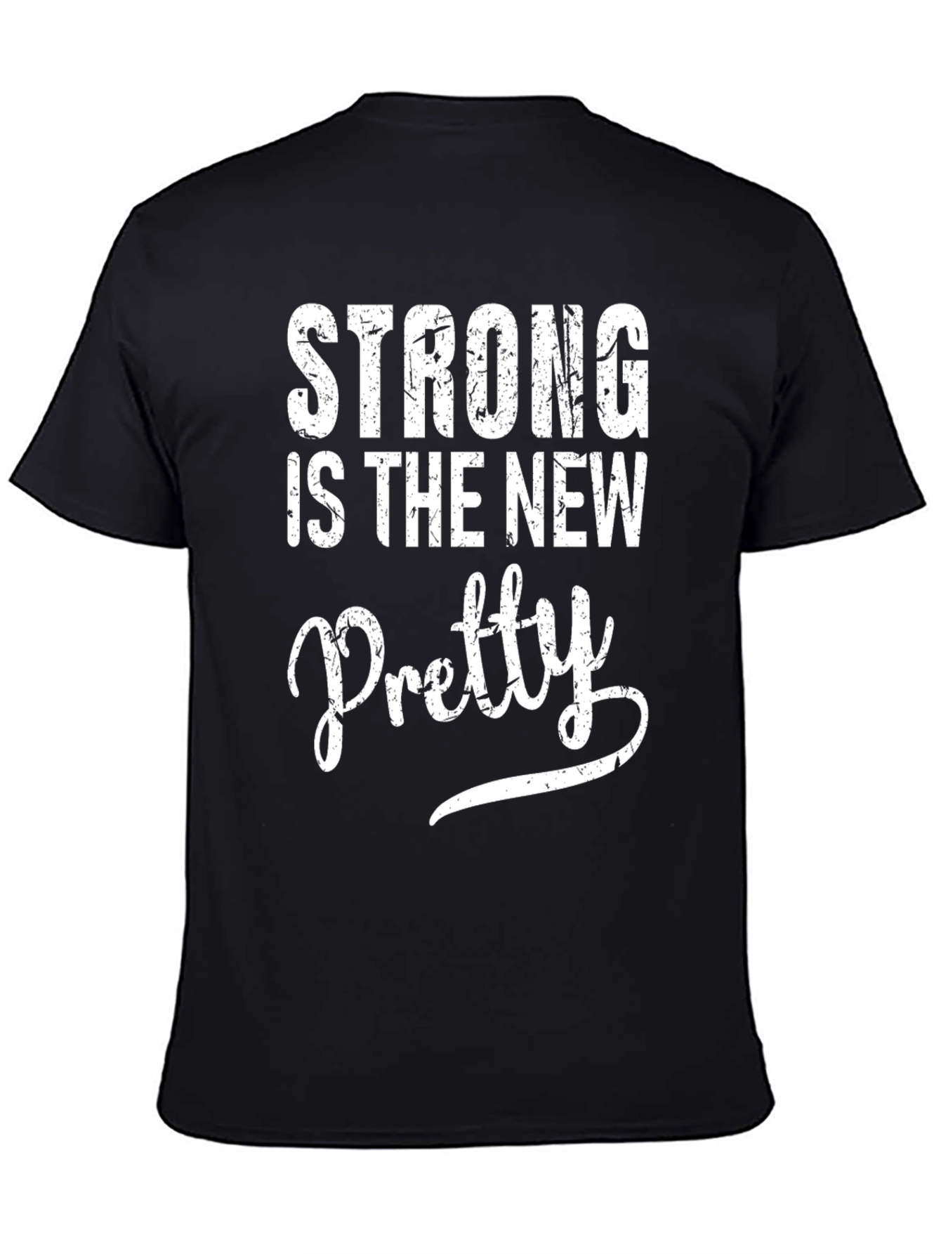 Black Strong Is The New Pretty Black Graphic T-Shirt view 4
