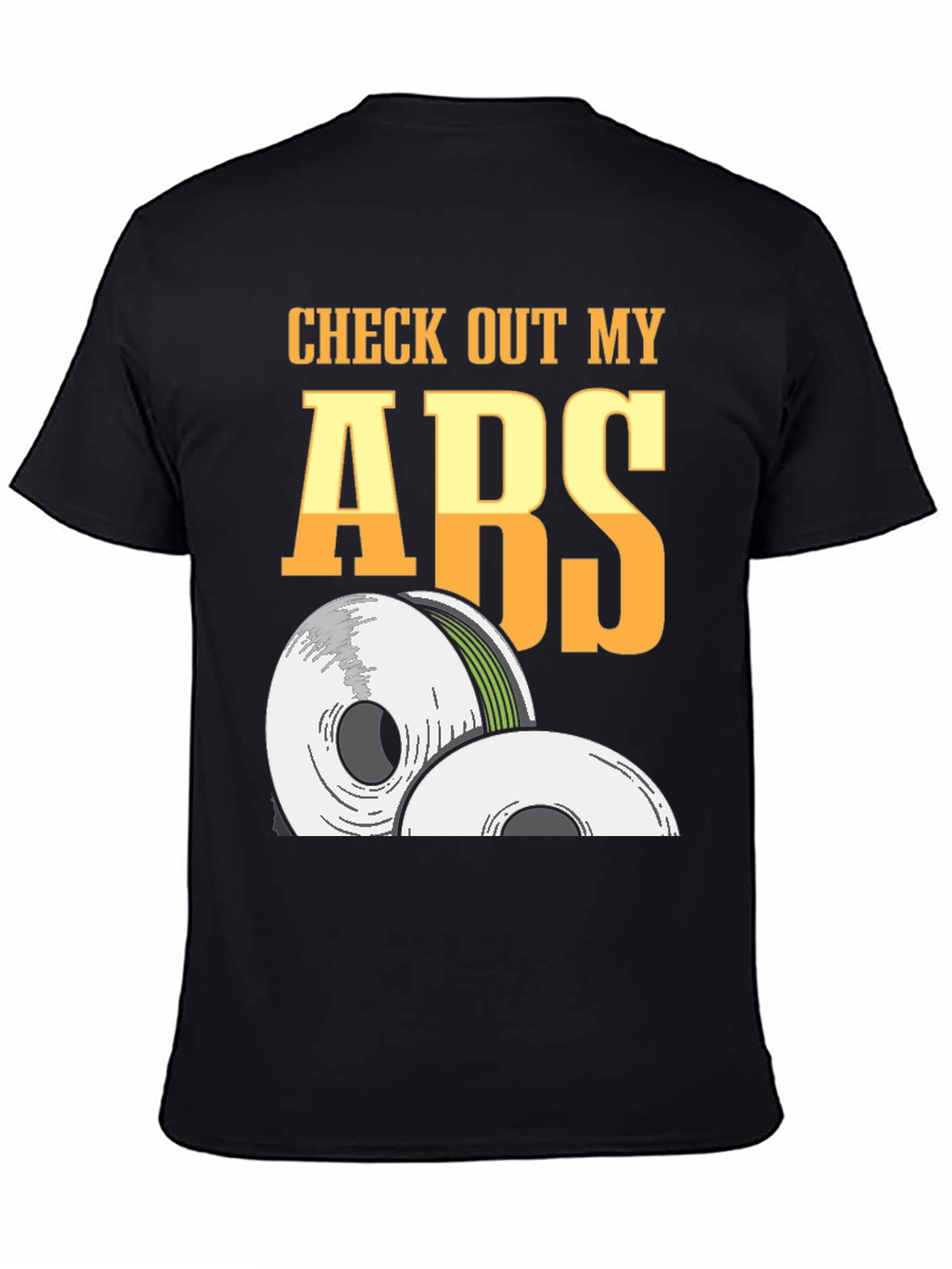 Black Check Out My ABS Funny 3D Printing T-Shirt view 4