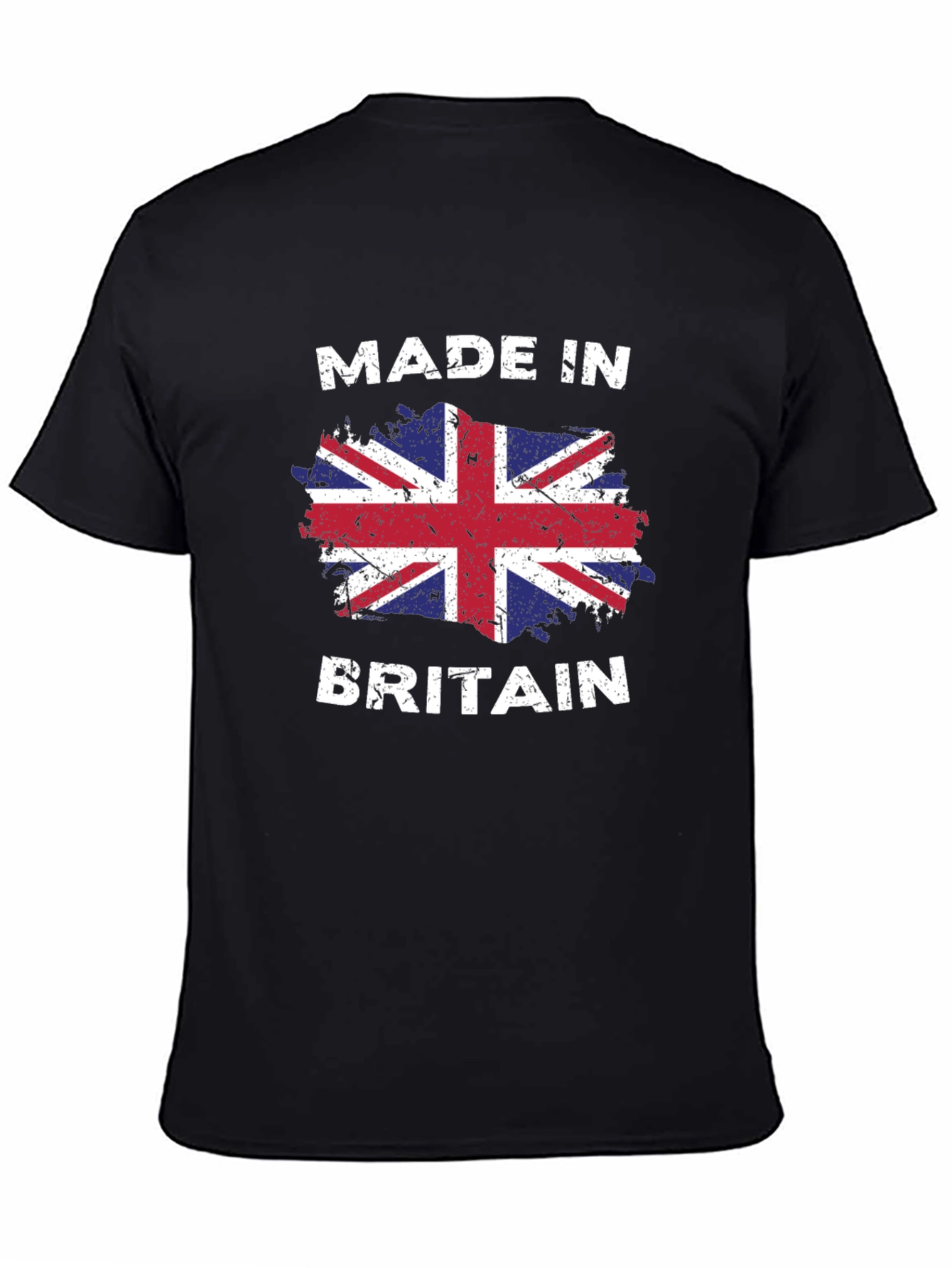 Black Made in Britain Flag Graphic T-Shirt view 4