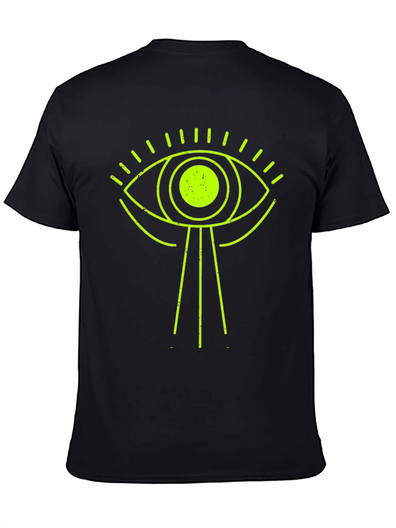Black All-Seeing Eye Graphic Tee - Black view 4