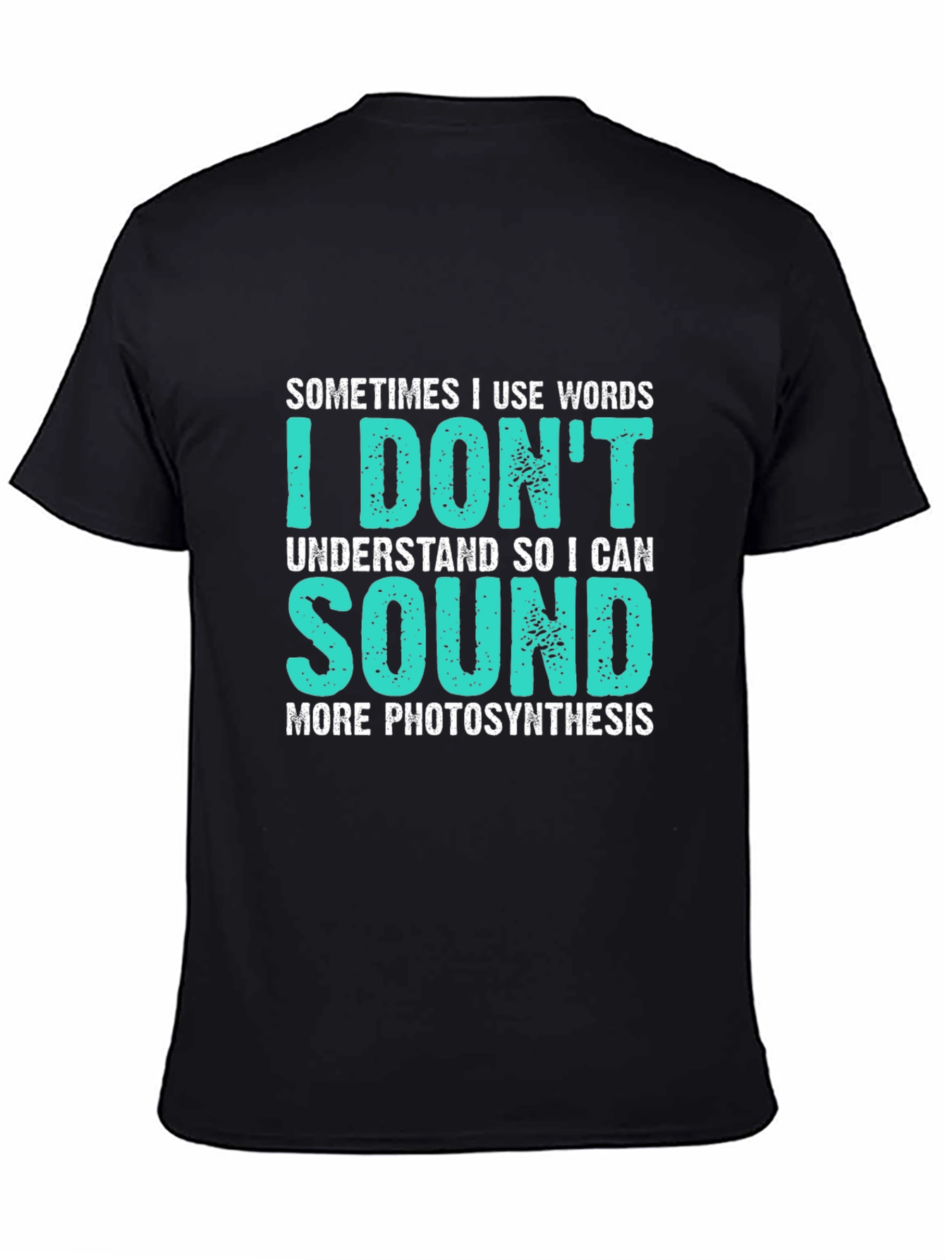 Black Funny Photosynthesis T-Shirt view 4