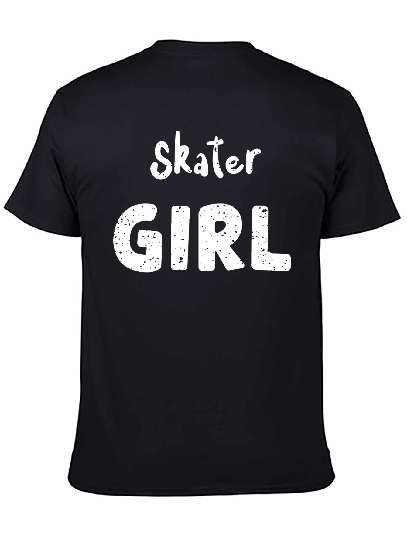 Black Skater Girl Graphic Tee - Cool & Casual view 4