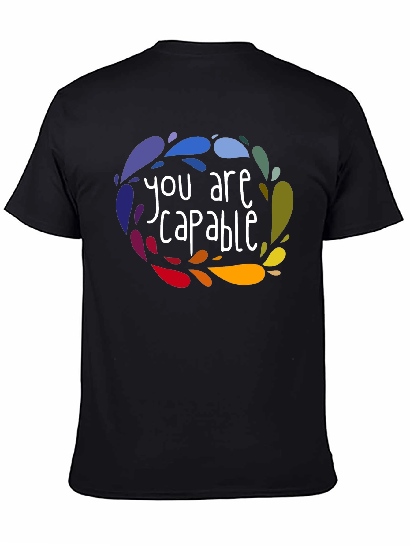 Black You Are Capable Graphic Tee - Stylish Comfort view 4