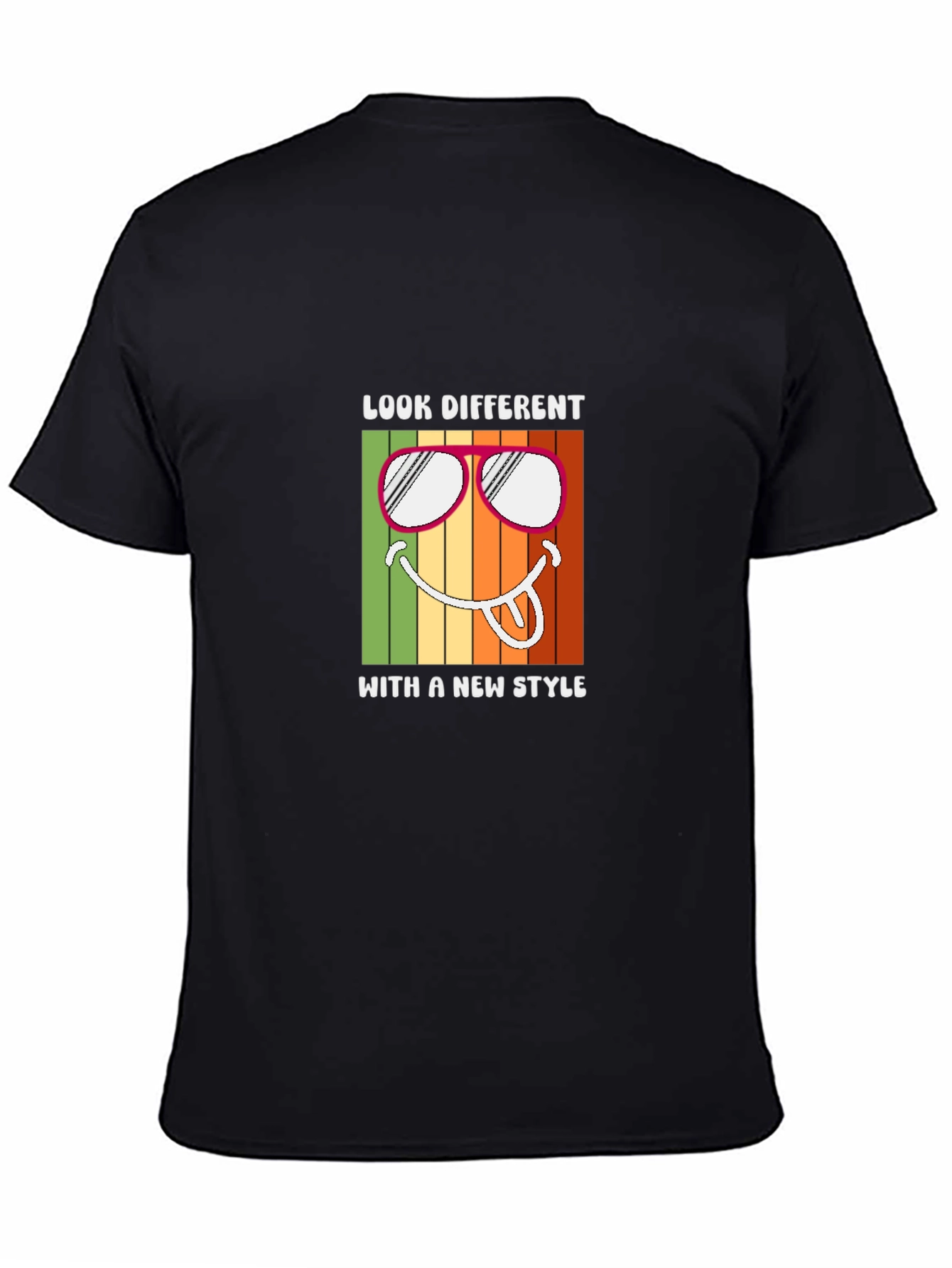 Black Look Different Tee - Stylish Graphic T-Shirt view 4