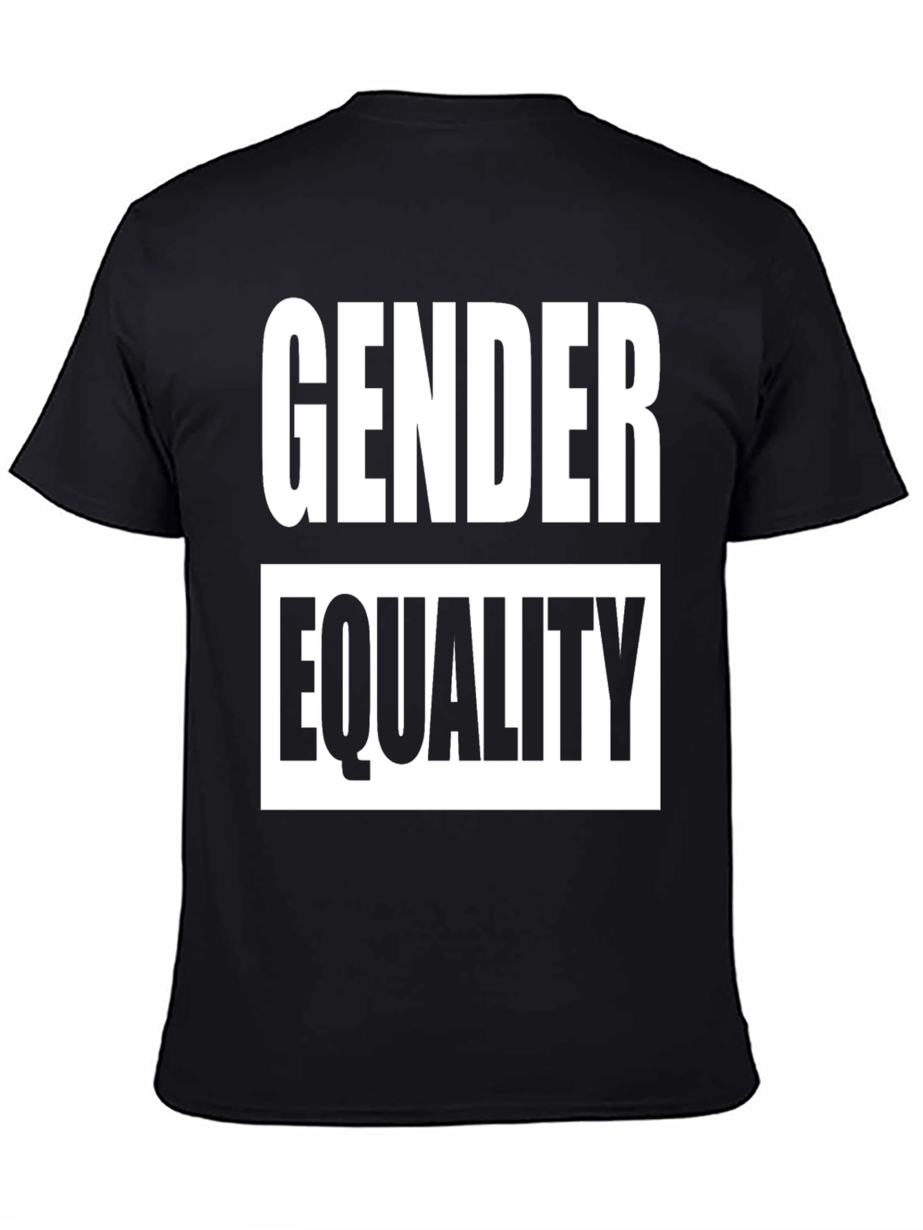 Black Gender Equality Graphic Tee - Black Cotton view 4