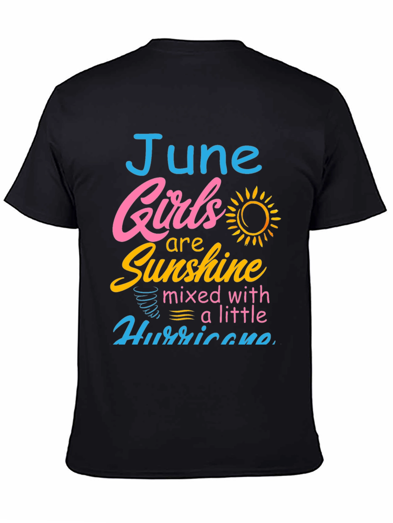 Black June Girls Sunshine Hurricane Graphic Tee view 4