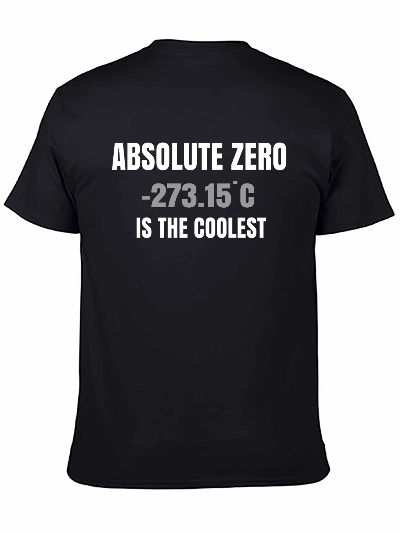 Black Absolute Zero Coolest T-Shirt - Science Humor view 4