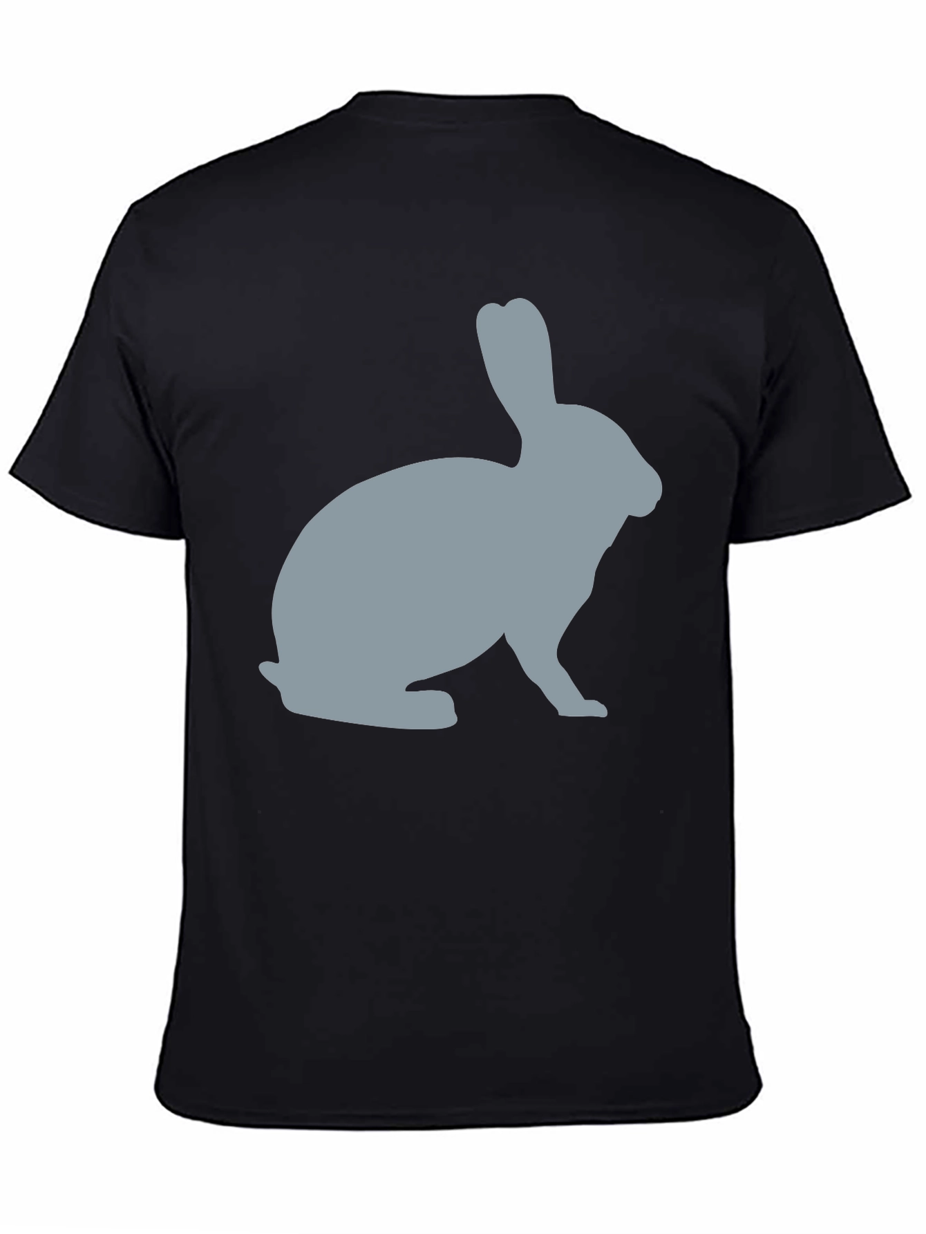 Black Rabbit Silhouette Graphic Tee - Unisex Soft Cotton T-Shirt view 4