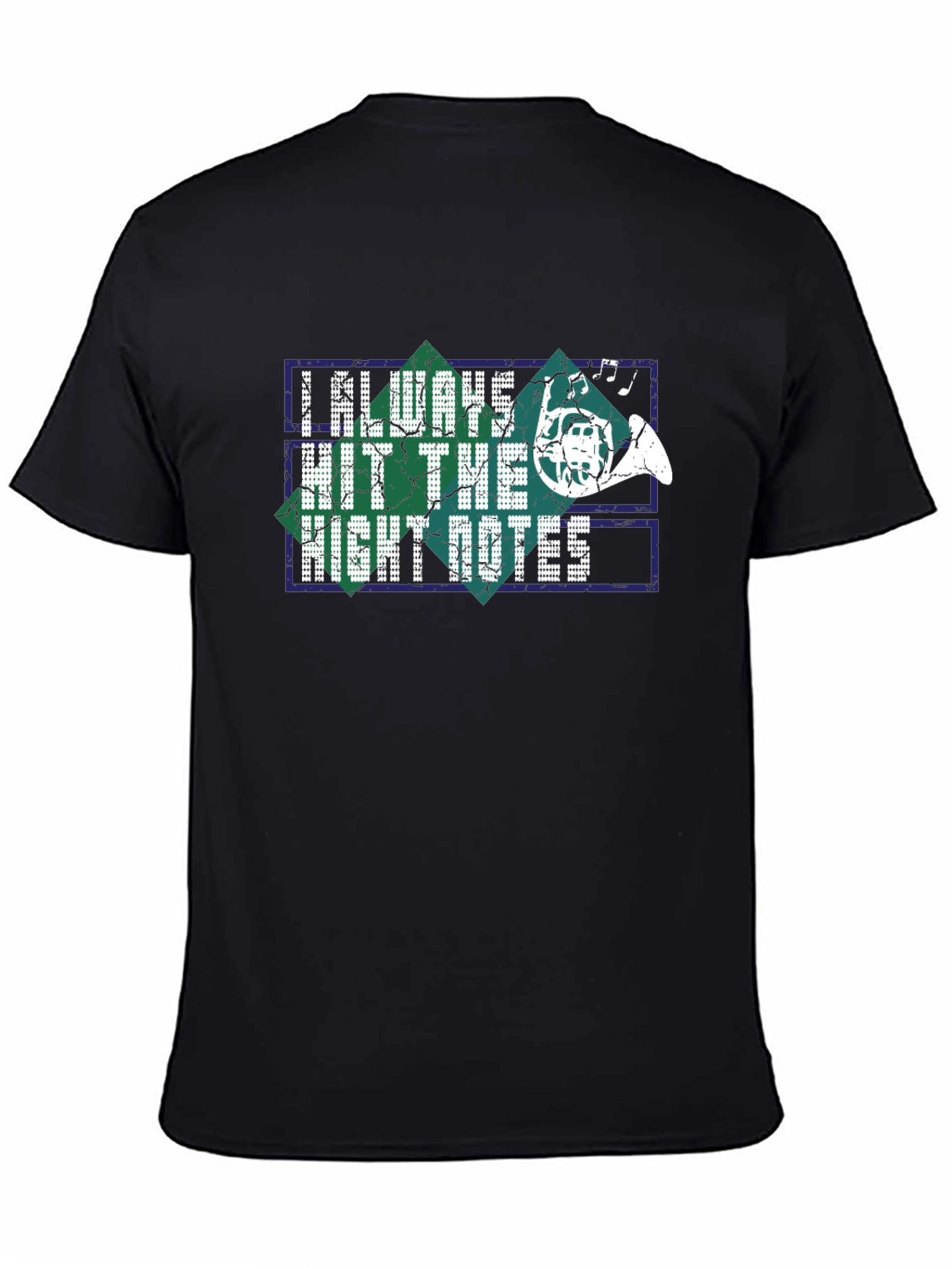 Black Music Lover T-Shirt: I Always Hit the Right Notes view 4