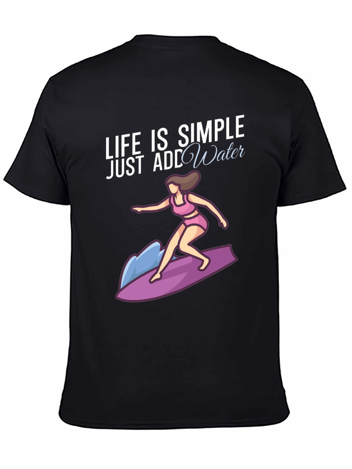 Black Life is Simple, Just Add Water T-Shirt view 4